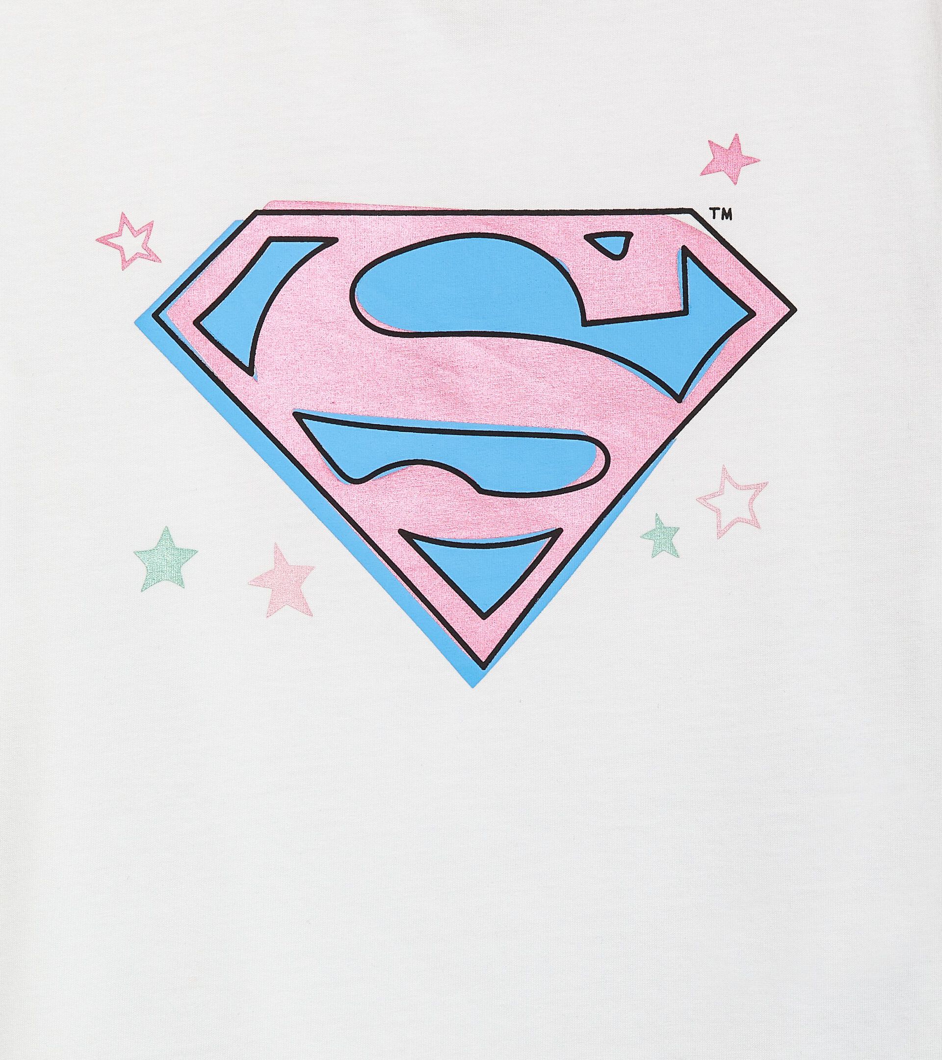 T-Shirt Superheldin - Mädchen JG.T-SHIRT SS SUPERGIRL STRAHLEND WEISSE - Diadora