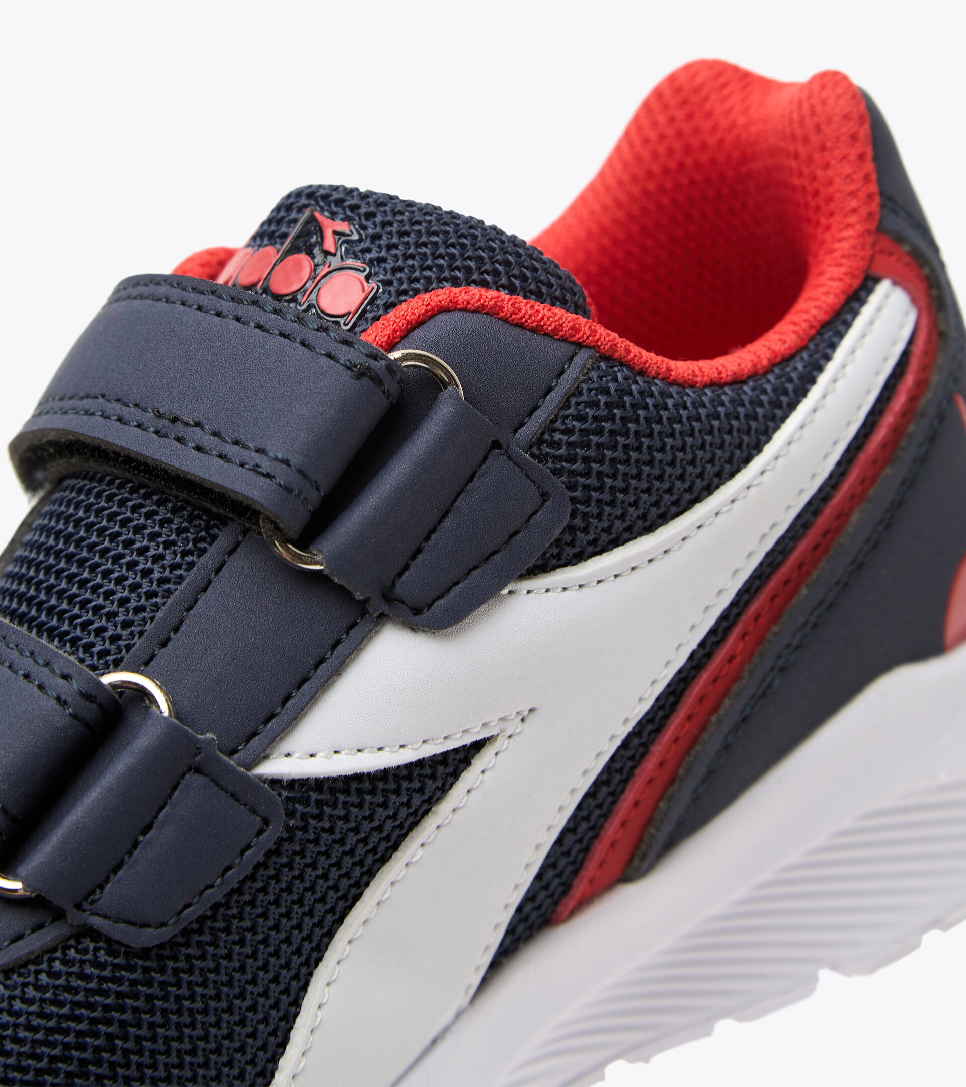 Chaussures de running - Unisexe Enfant FALCON JR V BLEU NUIT/ROUGE FONCE - Diadora