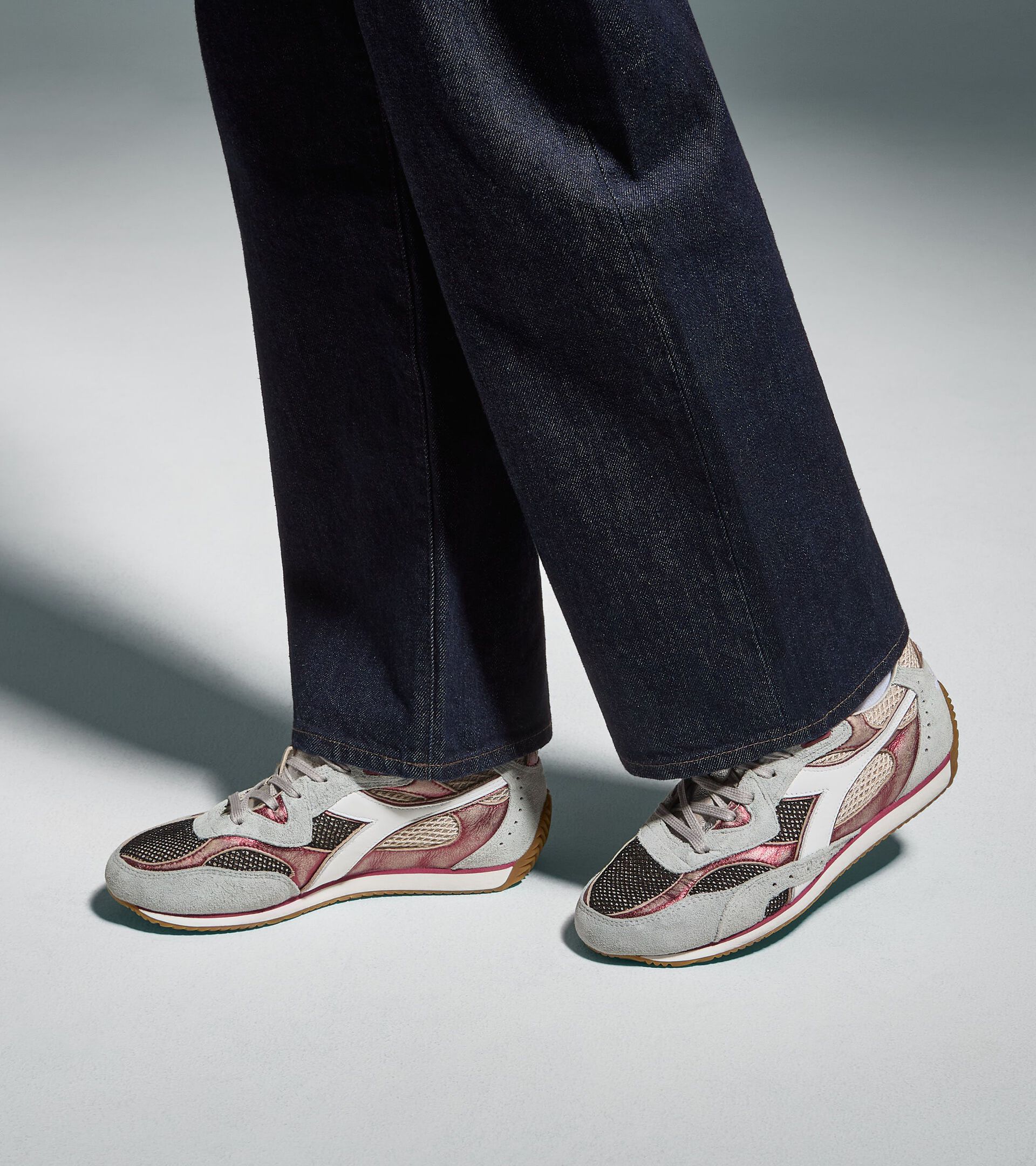 Low-profile Heritage sneaker - Made in Italy - All-gender EQUIPE REVENGE ITALIA USED ALUMINUM - Diadora