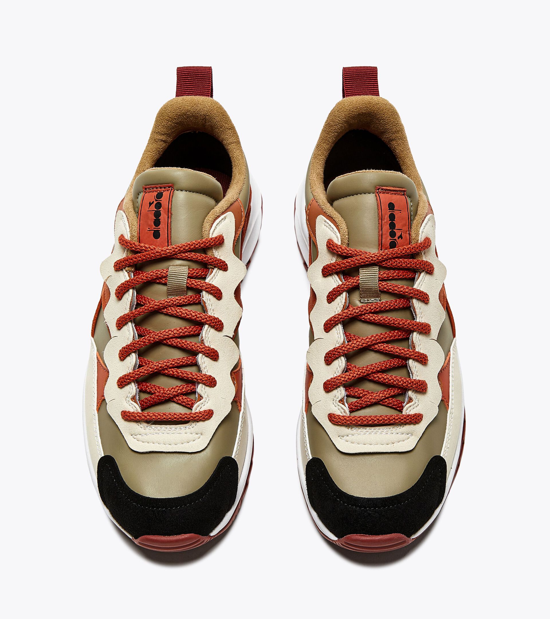 Sporty sneakers - Women JOLLY POP CHINCHILLA/ORANGE RUST - Diadora