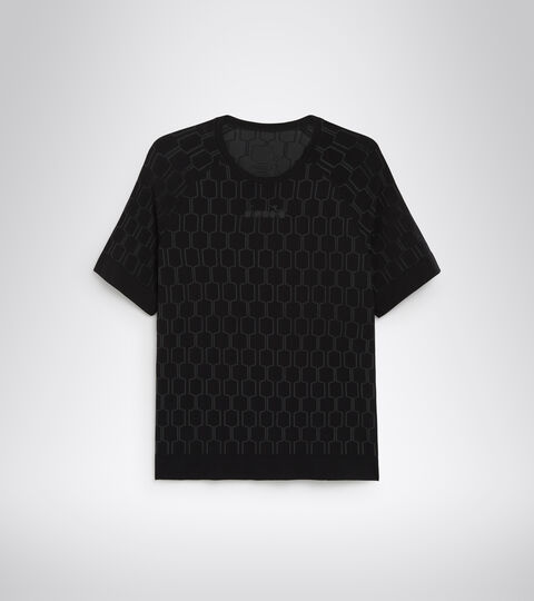 SS SKIN FRIENDLY T-SHIRT, BLACK Short sleeves running T-shirt - Men SS SKIN FRIENDLY T-SHIRT BLACK - Diadora