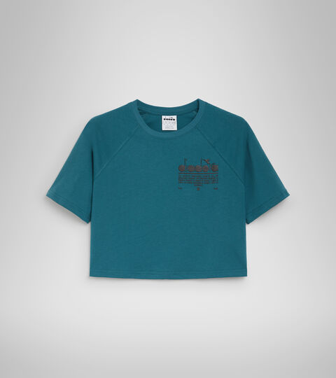 L. T-SHIRT SS MANIFESTO, PAZIFIK T-Shirt aus Baumwolle - Damen L. T-SHIRT SS MANIFESTO PAZIFIK - Diadora