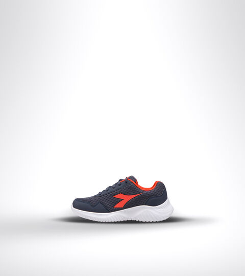 ROBIN 2 JR, BLEU DOMAINE/ROUGE HAUT RISQUE Chaussures de running - Unisexe enfant ROBIN 2 JR BLEU DOMAINE/ROUGE HAUT RISQUE - Diadora