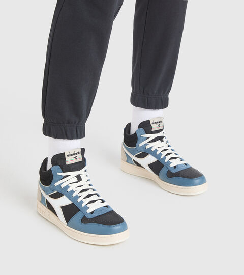 MAGIC BASKET DEMI EARTH, NERO/BLUE MIRAGE Chaussures de sport - Unisexe MAGIC BASKET DEMI EARTH NERO/BLUE MIRAGE - Diadora