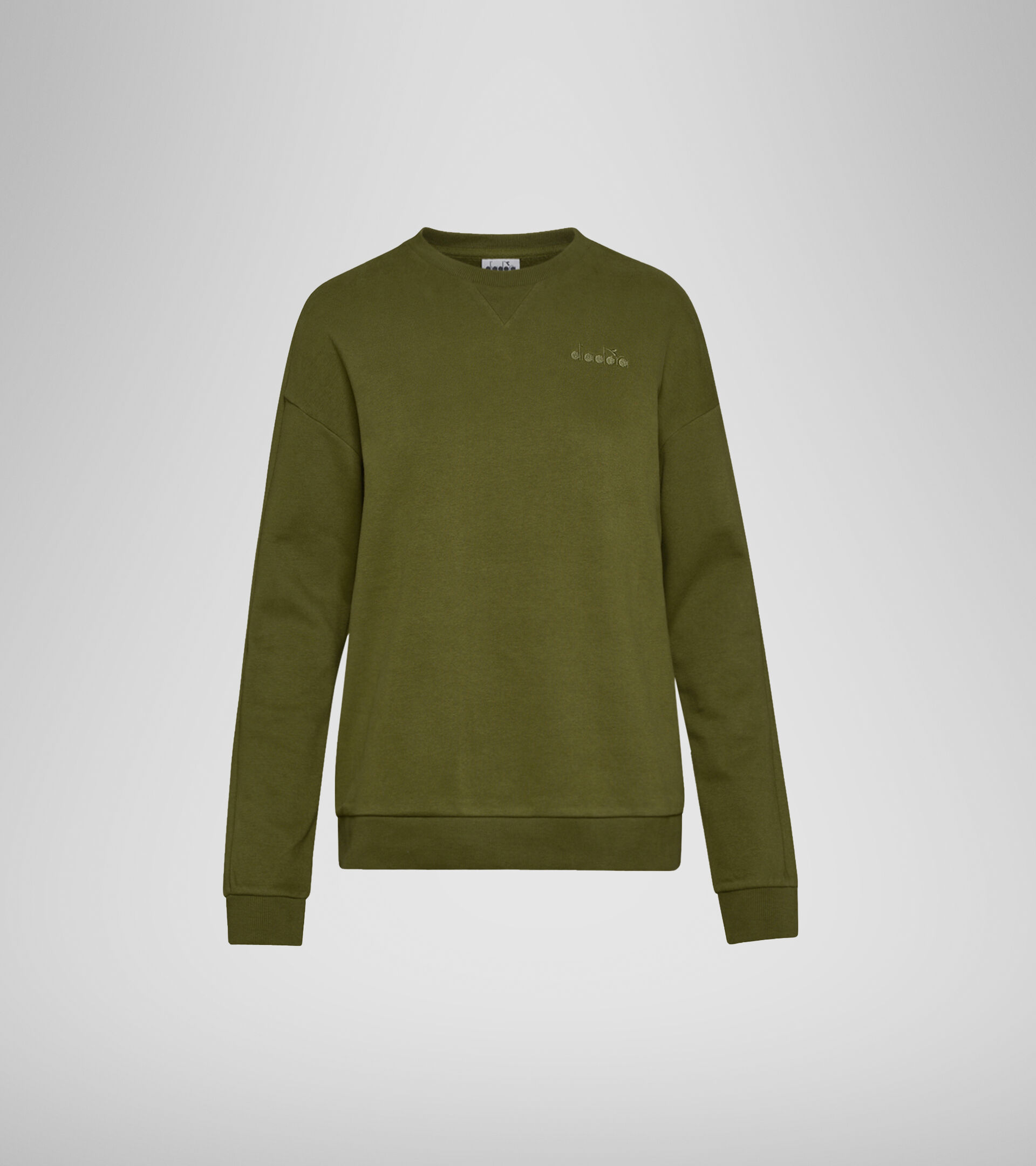Crew-neck sweatshirt - Women L. SWEATSHIRT CREW CHROMIA WINTER MOSS - Diadora