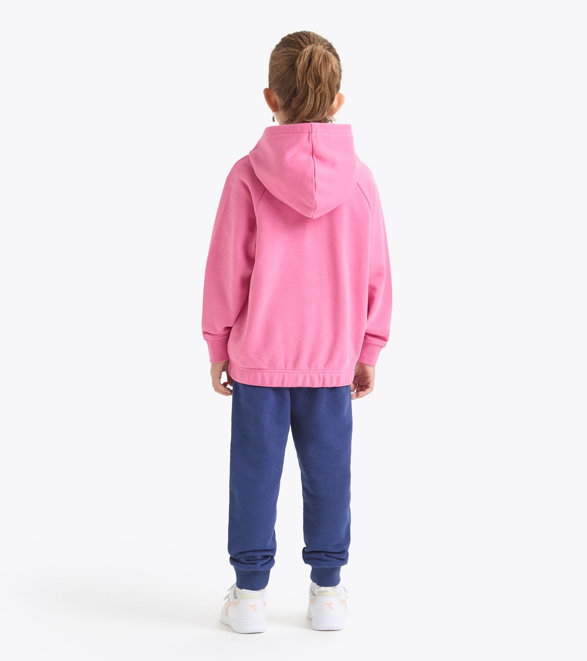 Coordinated tracksuit - Boys and girls 
 JU. TRACKSUIT HD FZ LOGO CHATEAU PINK - Diadora