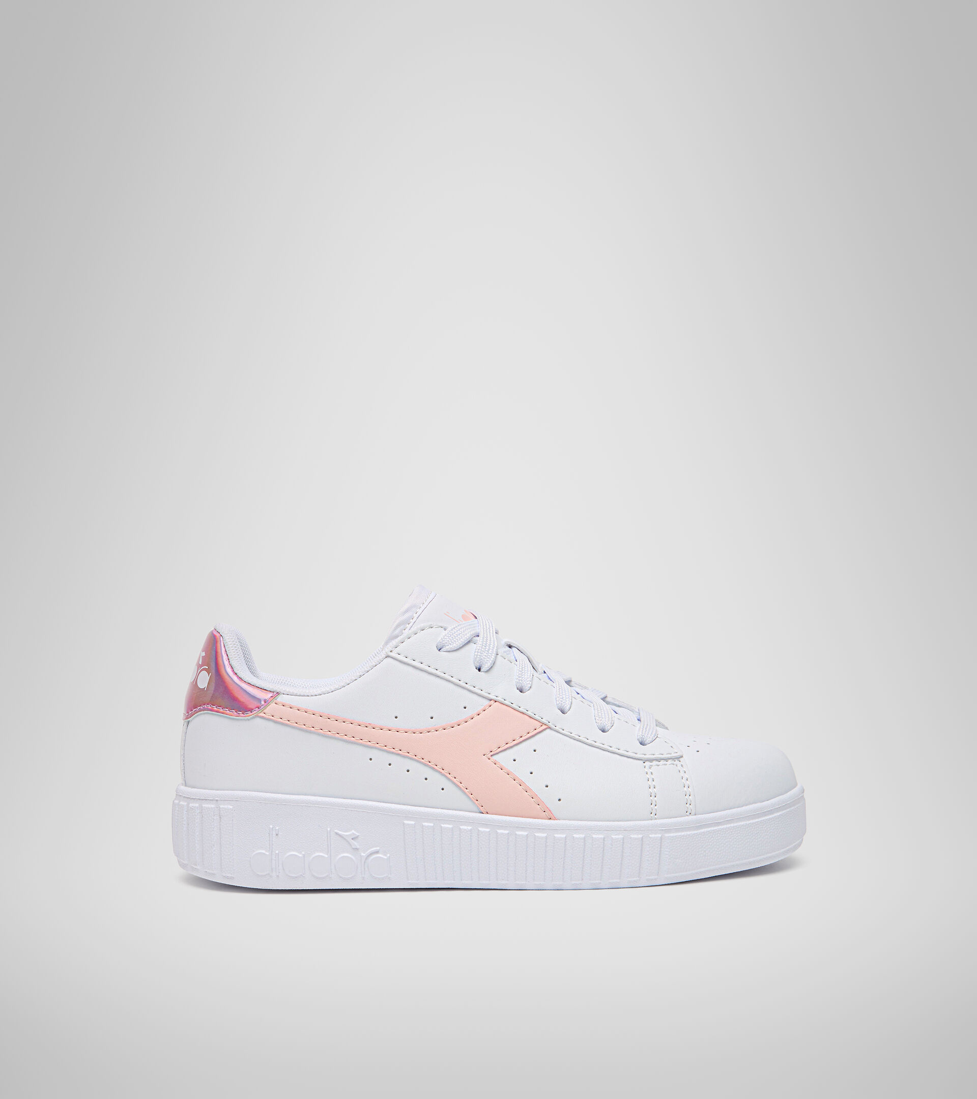 Sportschuh - Jugendliche 8-16 Jahre GAME STEP GS WEISS/VERSCHLEIERT ROSA - Diadora
