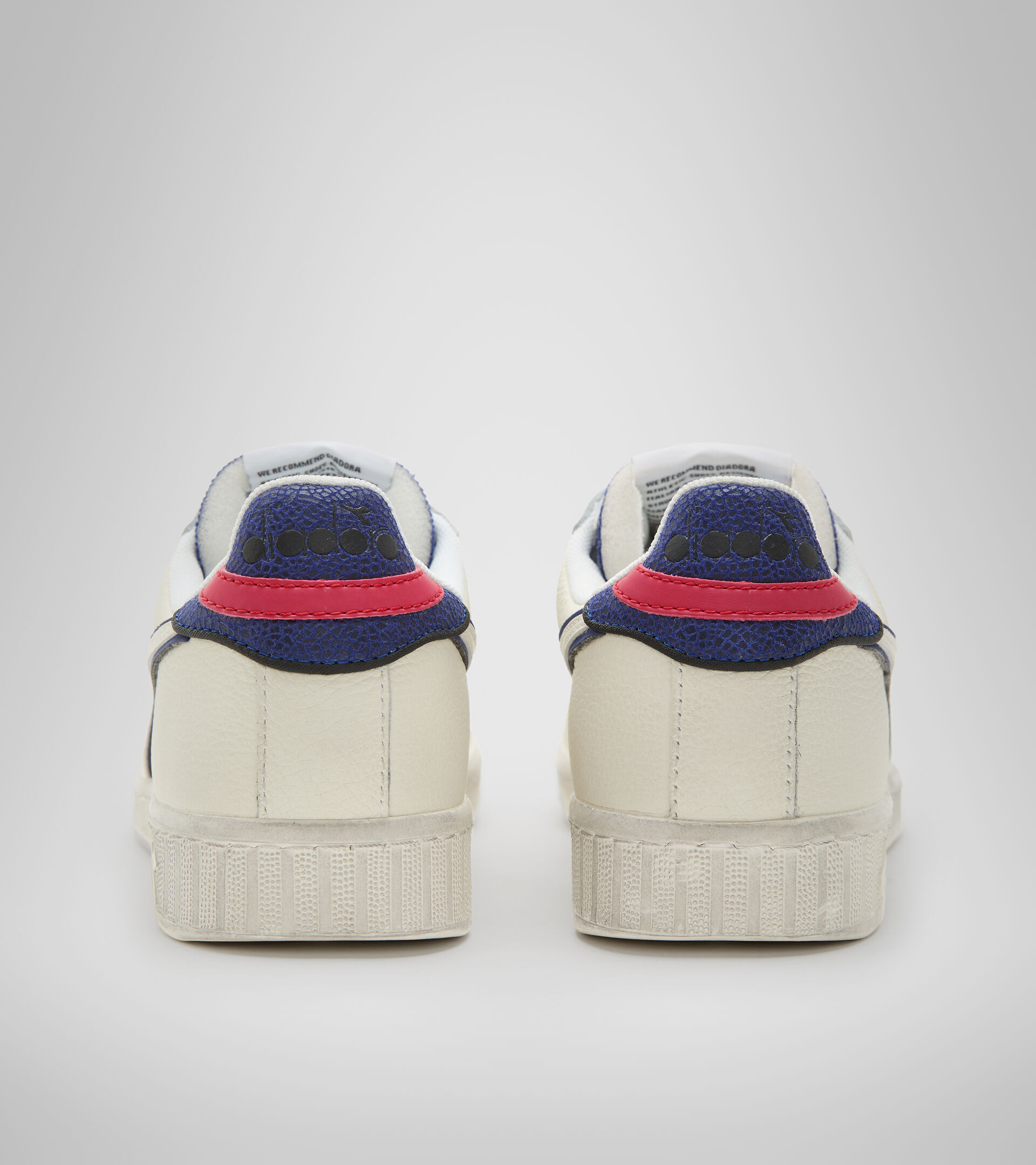 Sports shoe - Unisex GAME L LOW ICONA WHITE/BLUE PRINT - Diadora