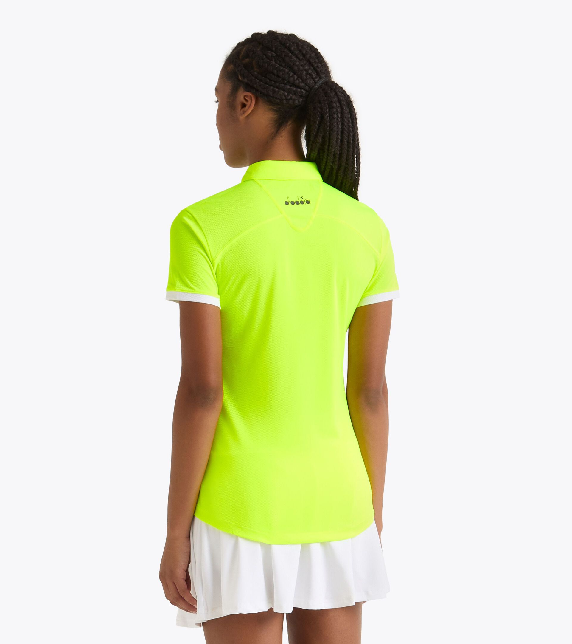 Polo de tenis - Mujer L. POLO COURT AMARILLO FLUO DD - Diadora
