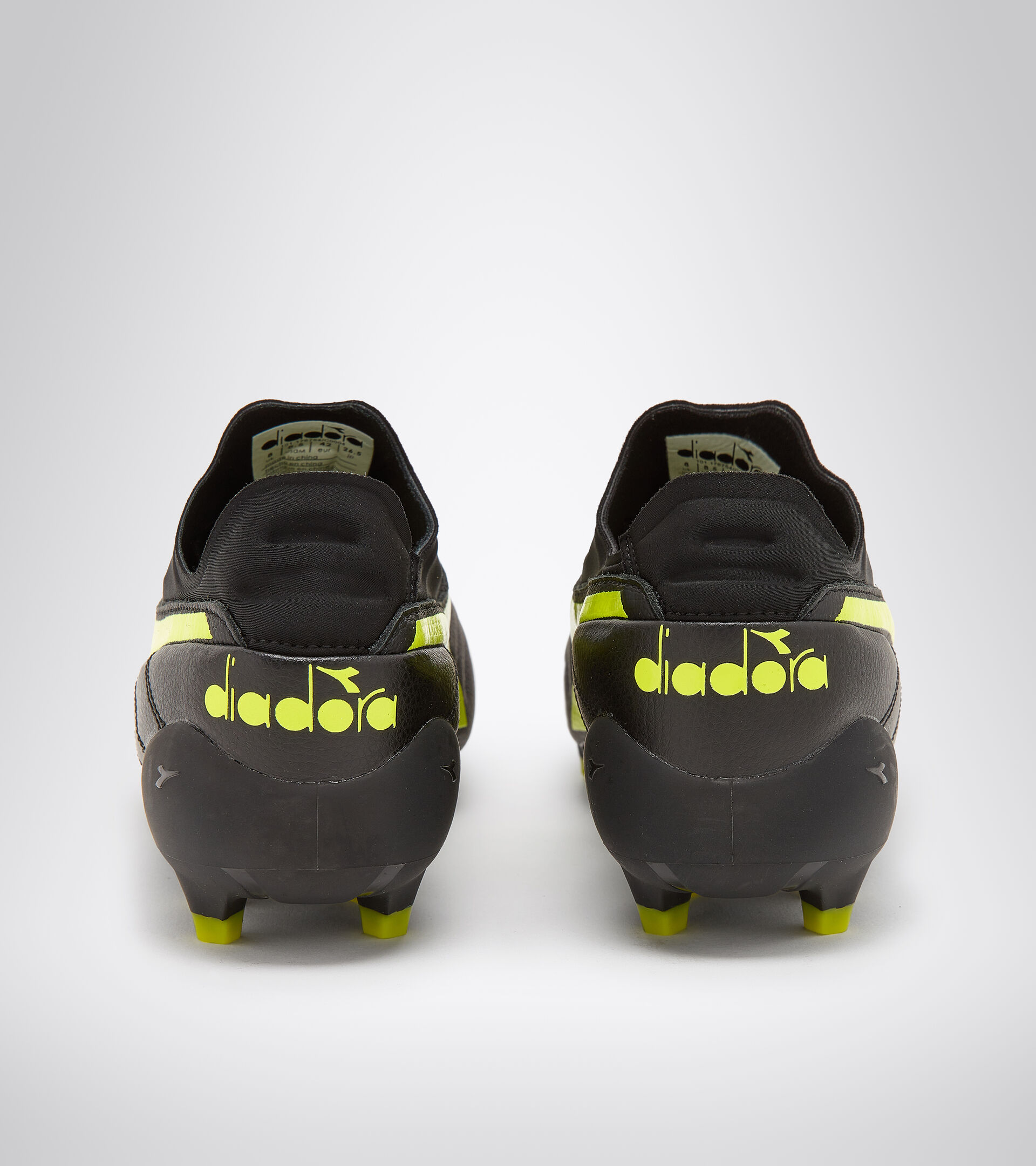 Firm ground football boot BRASIL ELITE TECH LPX BLACK/FLUO YELLOW DIADORA - Diadora