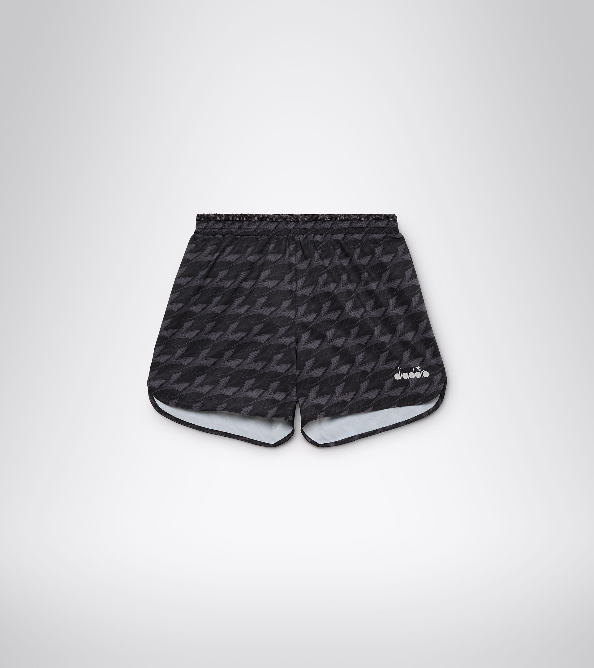 Lauf-Shorts - Herren MICROFIBER SHORTS 12,5 CM SCHWARZ MUSTER - Diadora