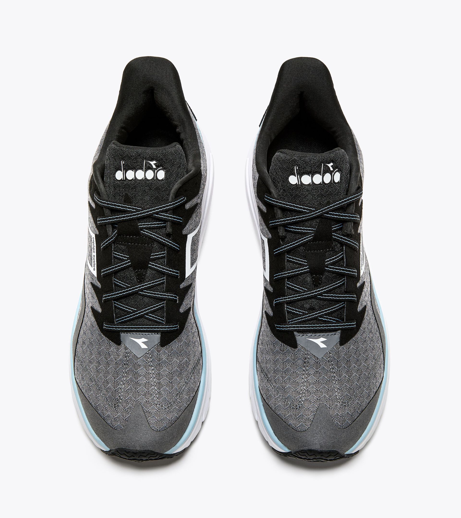 Running Shoes - Man EQUIPE NUCLEO STEEL GRAY/WHITE/BLACK - Diadora