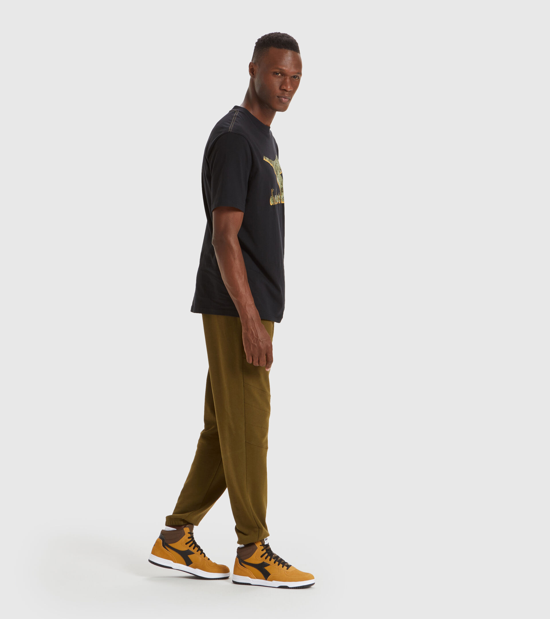 Sports trousers - Men PANTS CUFF SHIELD OLIVE GREEN - Diadora