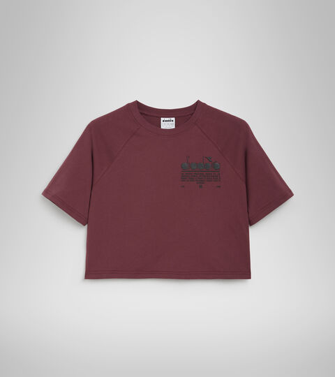 Camiseta de algodón - Mujer L. T-SHIRT SS MANIFESTO VIOLETAS PRENSADO - Diadora