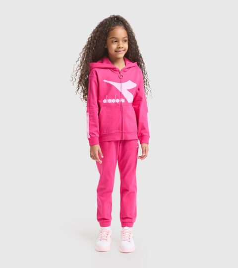 Trainingsanzug mit Kapuze Junior - Unisex JU.TRACKSUIT HD RAINBOW FUCHSIE VIOLETT - Diadora