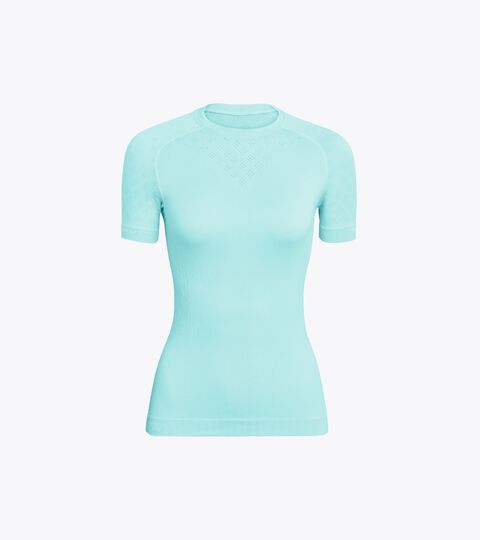 Short-sleeved training t-shirt - Women L. SS T-SHIRT ACT ARUBA BLUE - Diadora