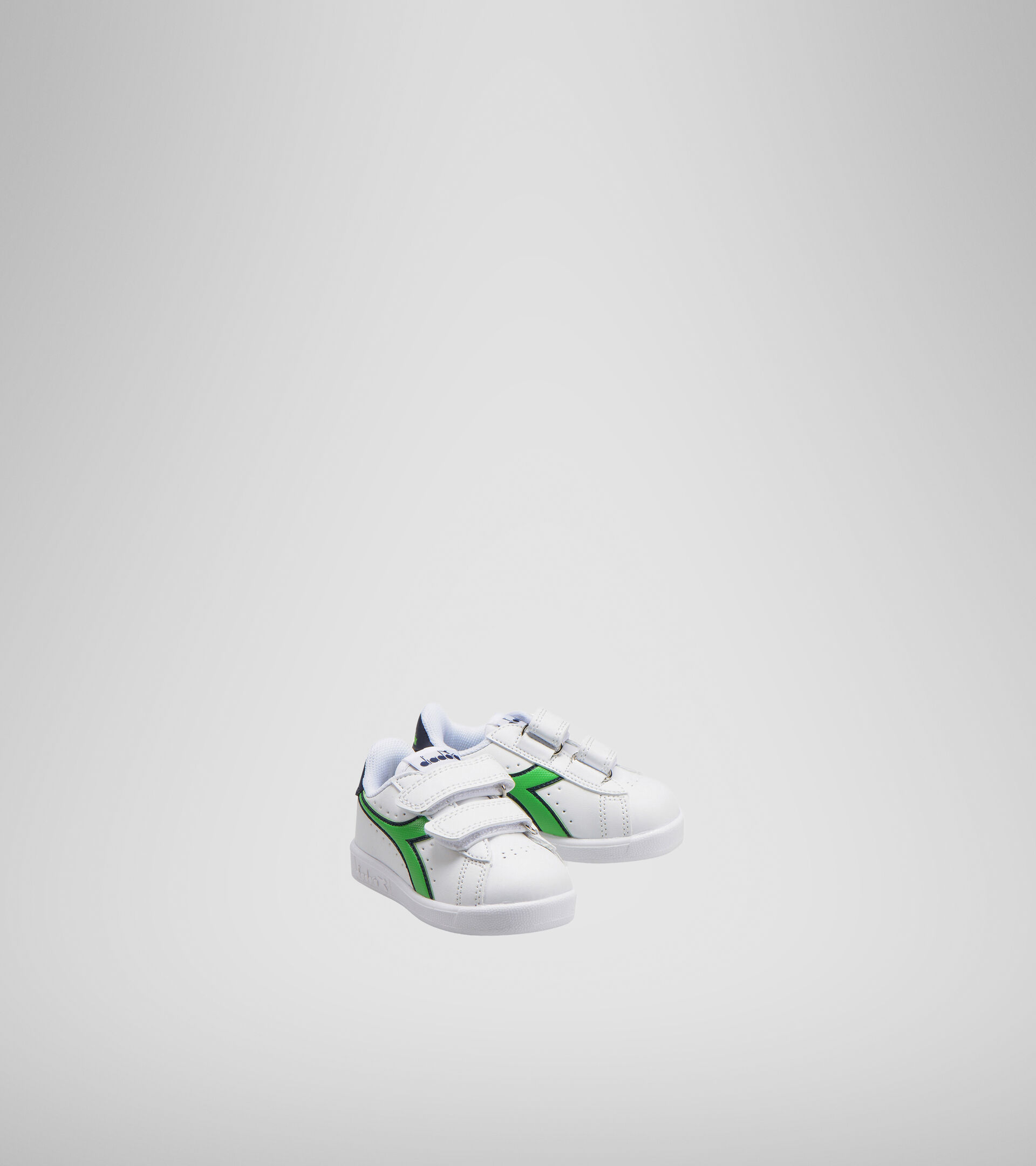 Sports shoes - Toddlers 1-4 years GAME P TD WHITE/BLACK IRIS/CLASSIC GREEN - Diadora