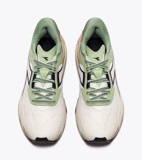 EQUIPE SESTRIERE-XT, WHISPER WHITE/BLK/QUIET GREEN Trail Running Shoes - Unisex EQUIPE SESTRIERE-XT WHISPER WHITE/BLK/QUIET GREEN - Diadora