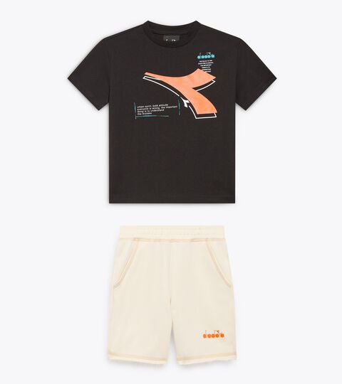 JB. SET DISTRICT TD, NERO/CREMA Conjunto - Corte cómodo - Niño JB. SET DISTRICT TD NERO/CREMA - Diadora