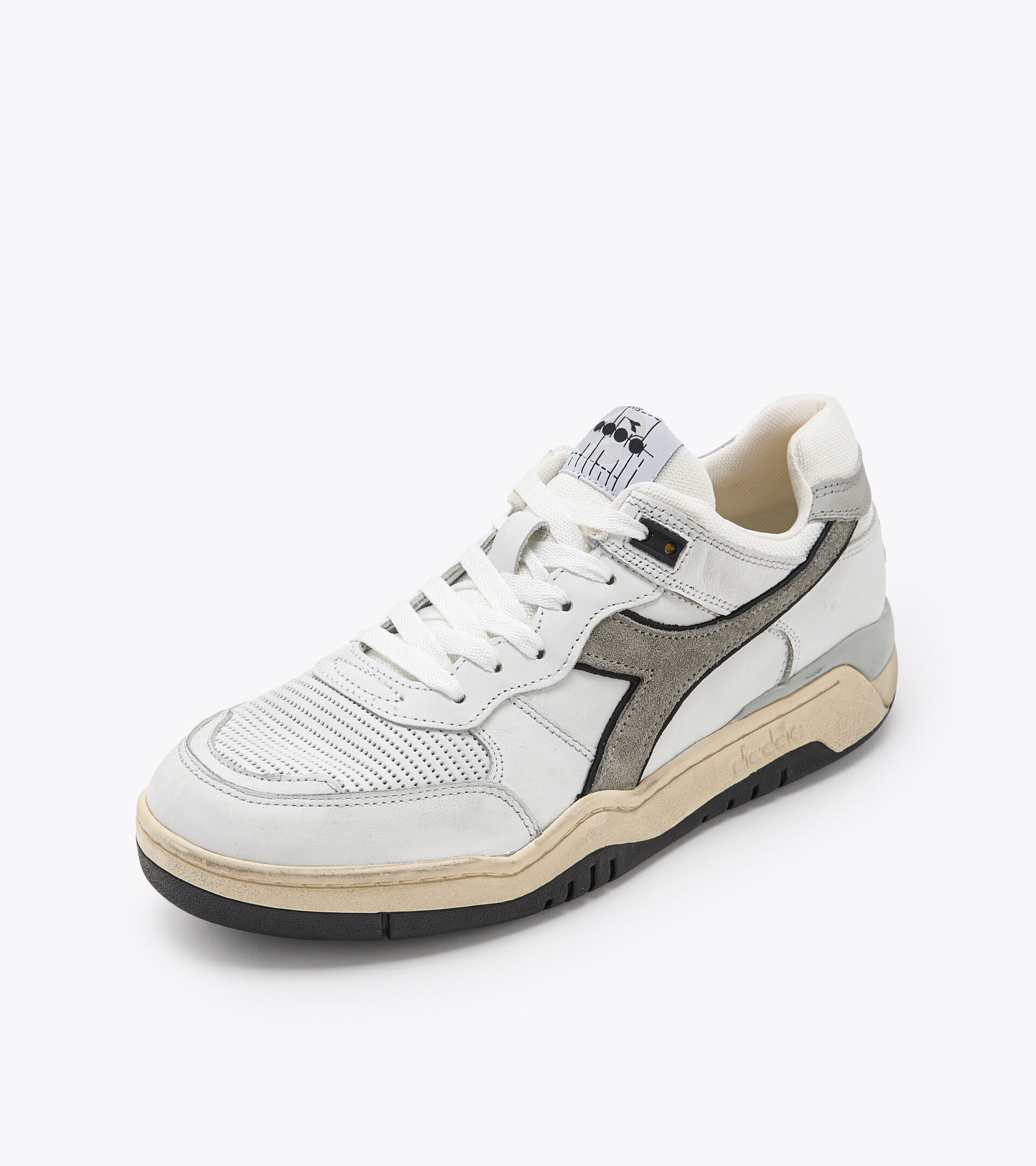 Heritage shoe - Unisex B.560 USED WHITE /ALUMINUM - Diadora