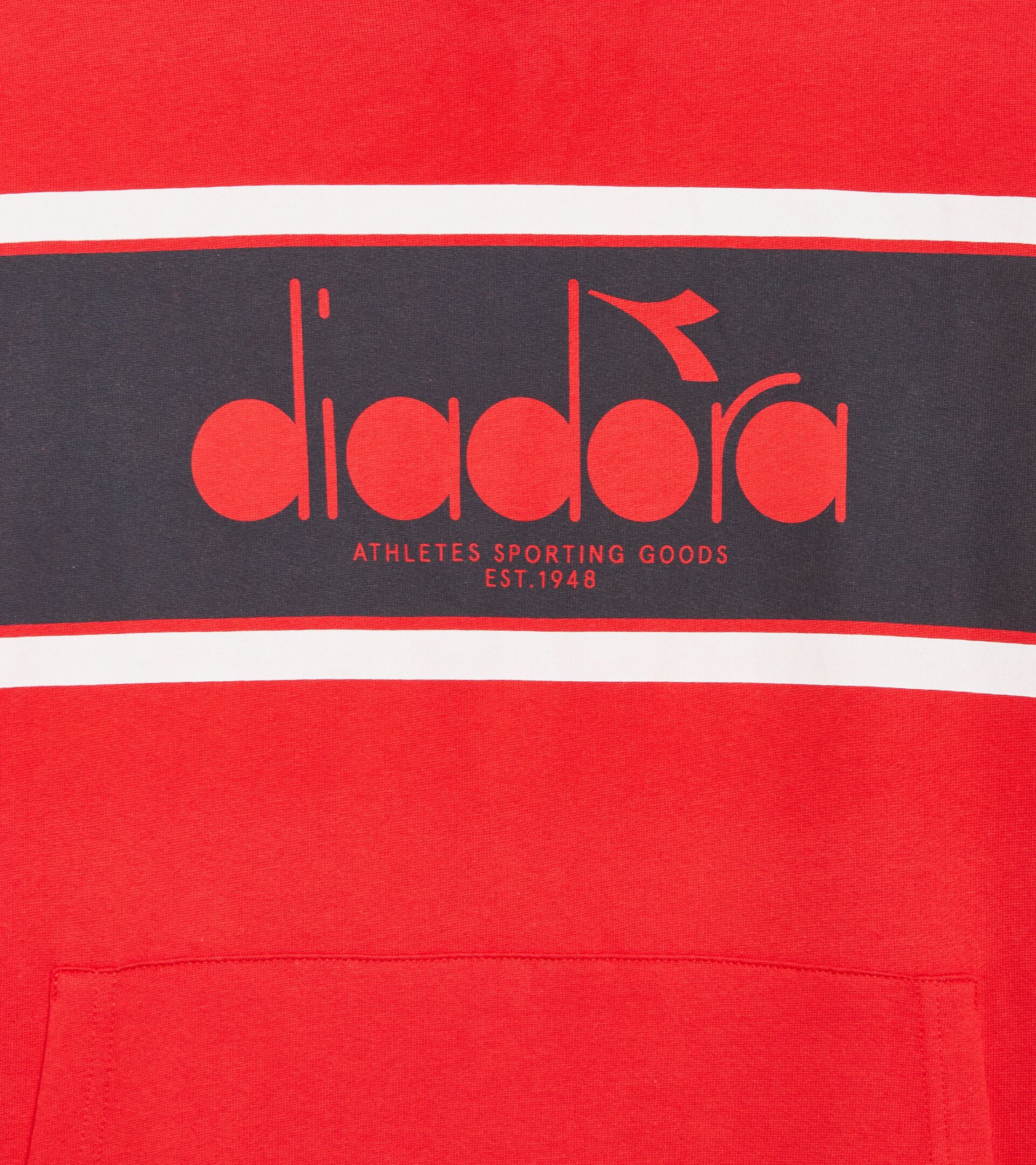 Color block hoodie - All-Gender HOODIE LOGO FER.RED ITALY - Diadora