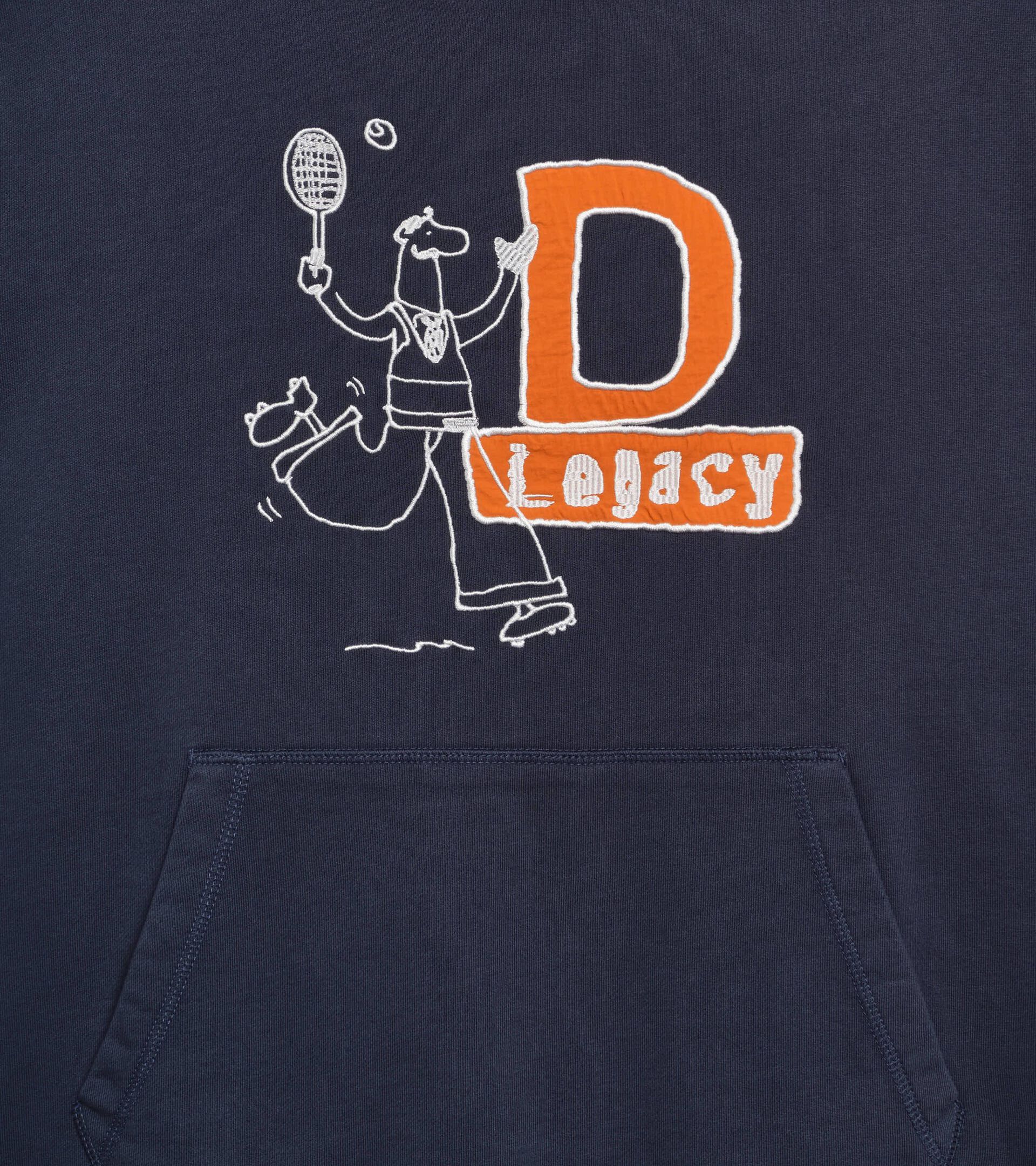 Sudadera con capucha Legacy - Made in Italy - Para todos los g&eacute;neros
 HOODIE LEGACY AZUL NOCHE - Diadora