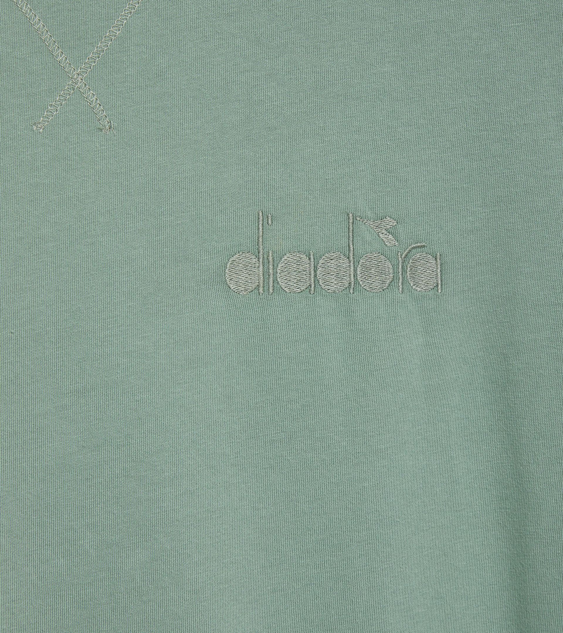 T-Shirt - Gender Neutral T-SHIRT SS ATHL. LOGO EISBERG GRUEN - Diadora