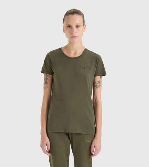 T-shirt en coton - Femme L. T-SHIRT SS MII FORET NOIRE - Diadora