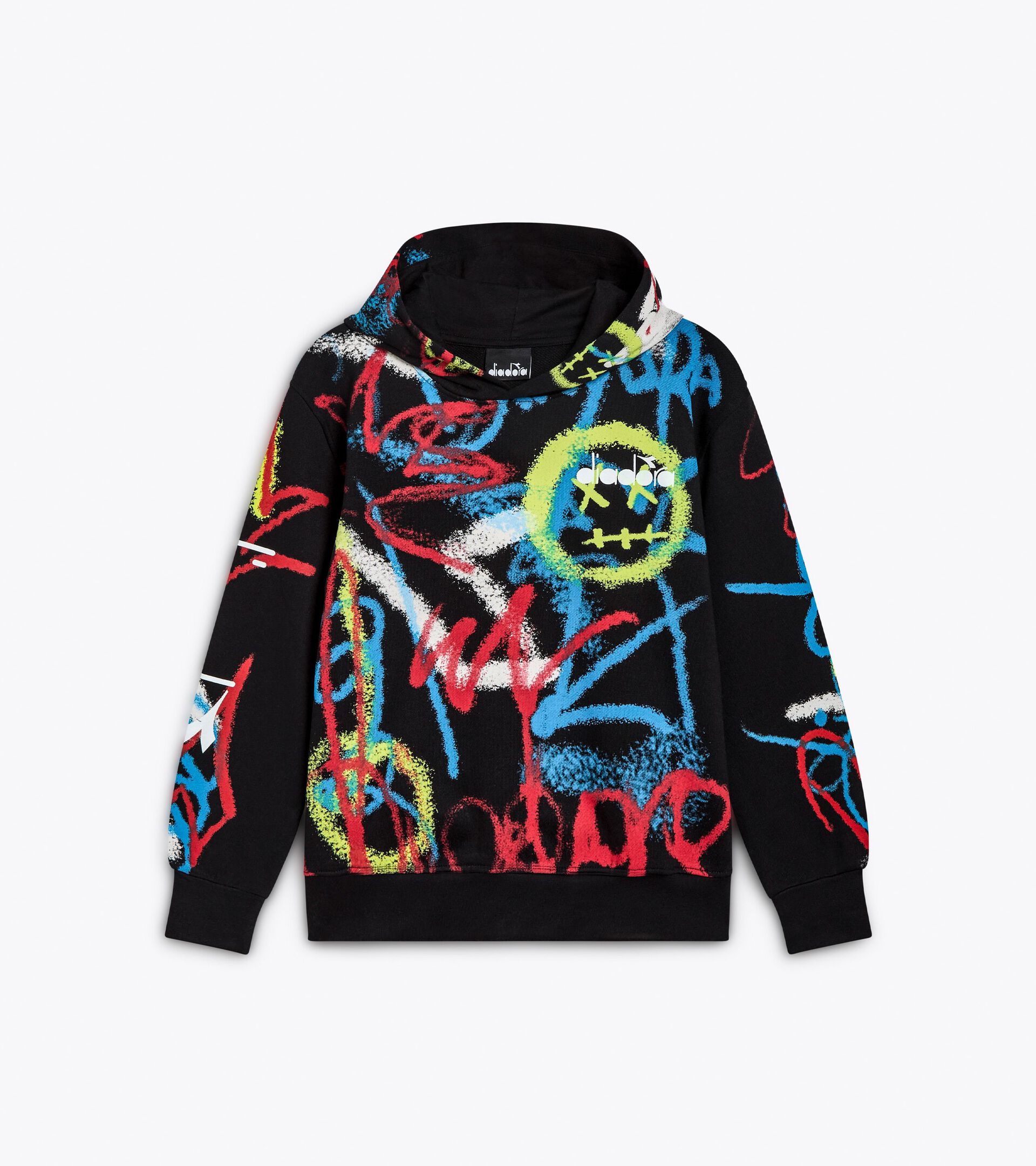 Hoodie - Graffiti-Print - Jungen JB. HOODIE GRAFFITI SCHWARZ - Diadora