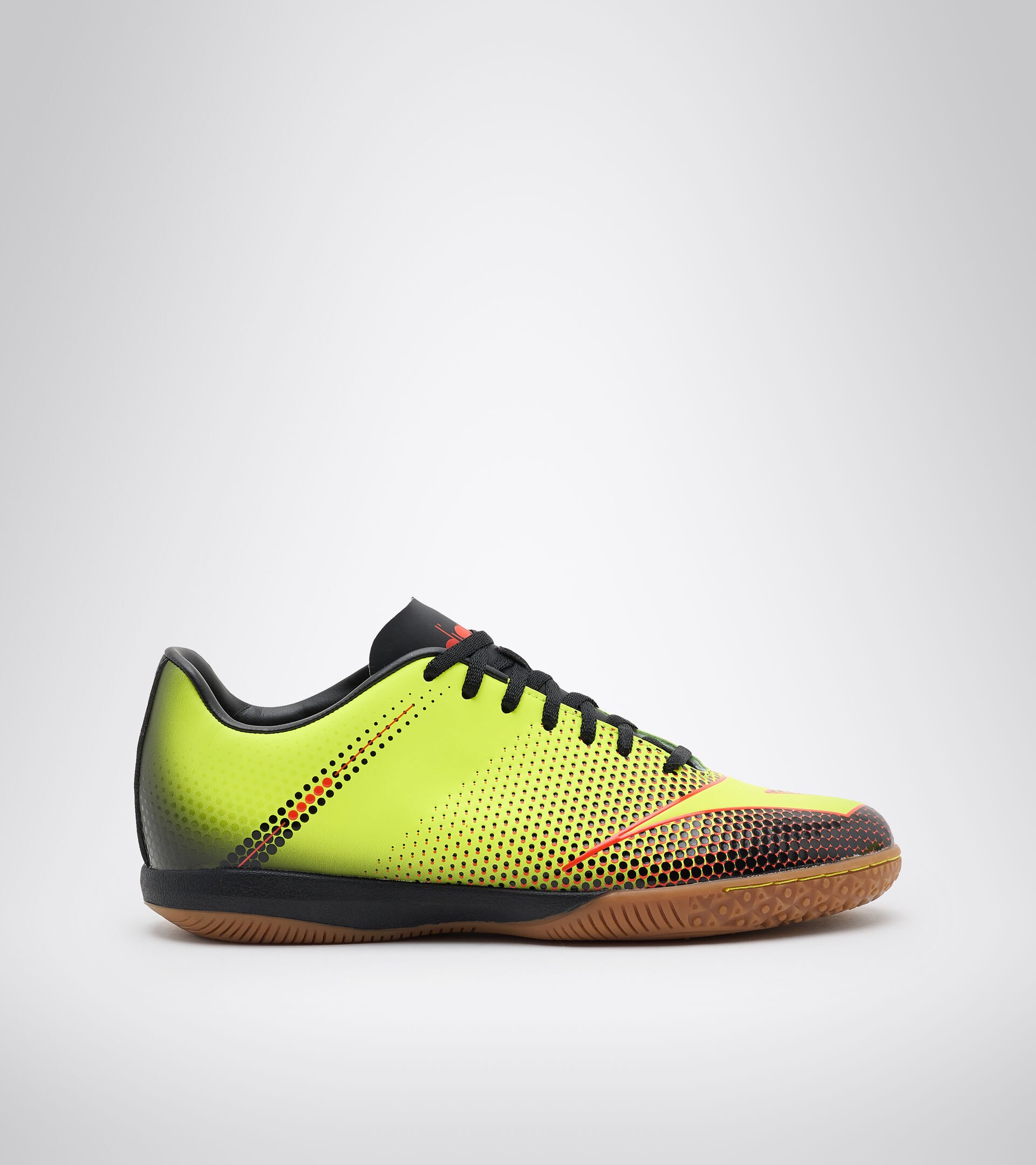 Indoor and parquet court futsal boots BOMBER IDR FLUO YELLOW DD/BLK/FLUO RED - Diadora