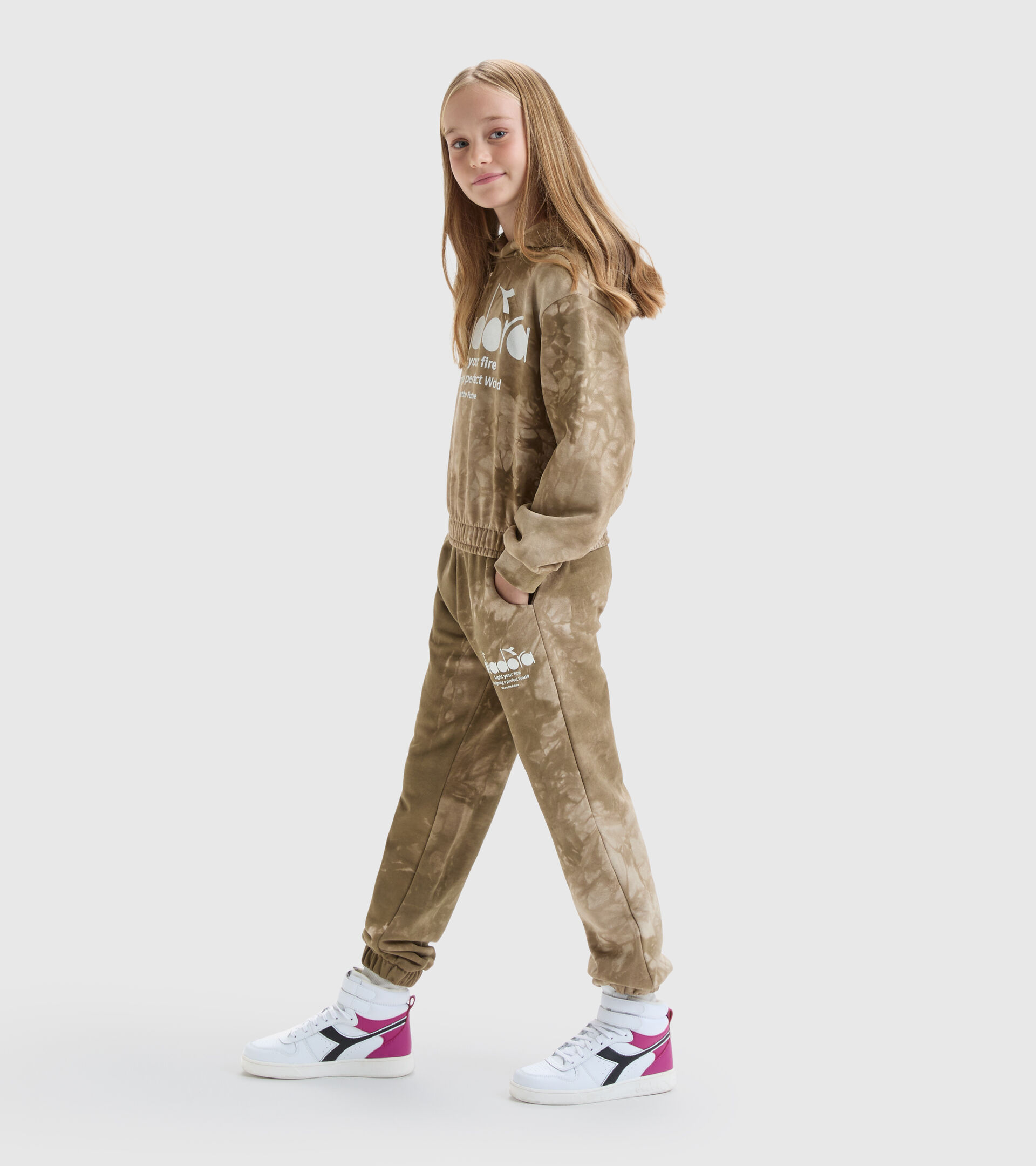 Tie-dye Hoodie - Girl JG.HOODIE AO D NEUTRO(00001) - Diadora