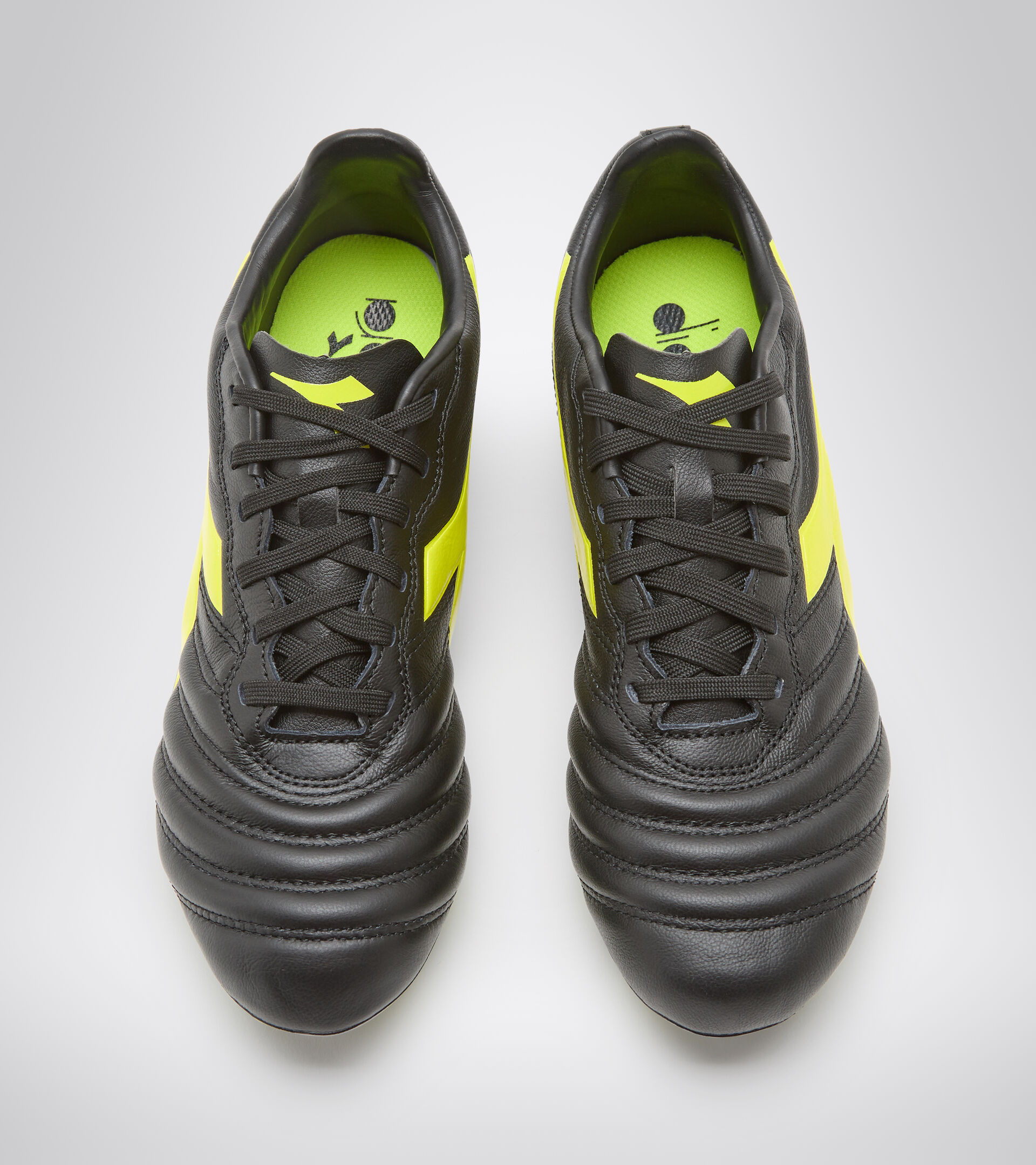 Football boots - Junior BRASIL ELITE 2 LT LPU Y BLACK/FLUO YELLOW DIADORA - Diadora