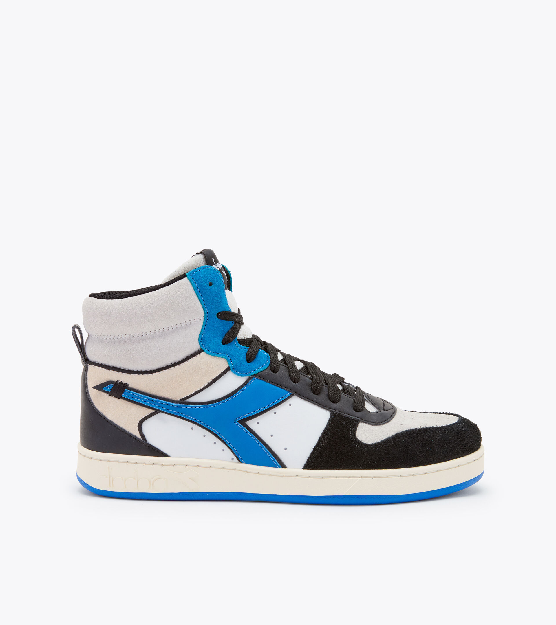 Sporty sneakers - Unisex MAGIC BASKET MID TWIN WHITE/ROYAL/BLACK - Diadora