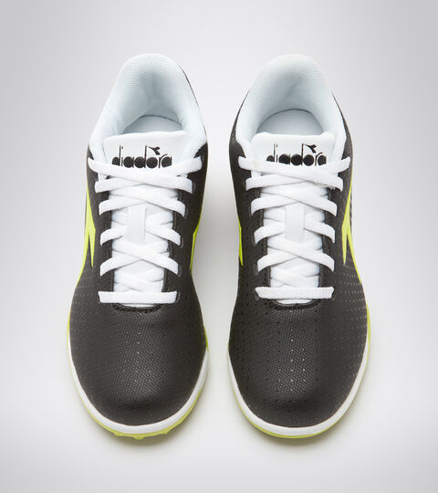 PICHICHI 5 TF JR, BLACK/YELLOW FL DD/WHITE Junior football boots - Unisex PICHICHI 5 TF JR BLACK/YELLOW FL DD/WHITE - Diadora