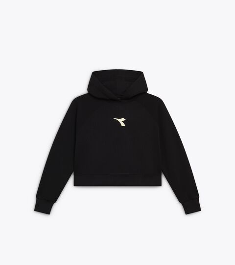 Hoodie - Girls JG. HOODIE RHINESTONE BLACK - Diadora