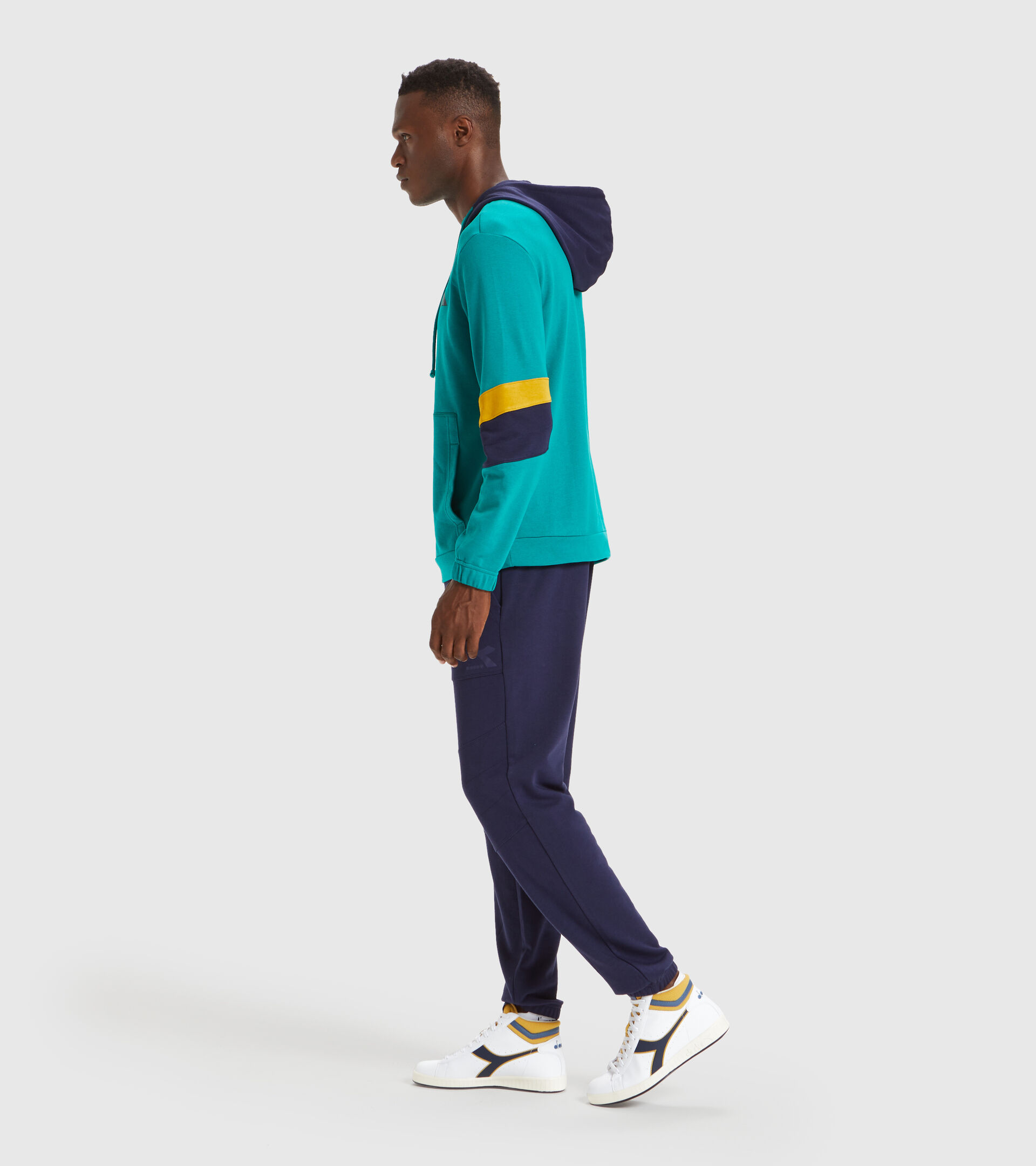 Hooded sweatshirt - Men HOODIE SWEAT SHIELD GREEN SHADOW - Diadora