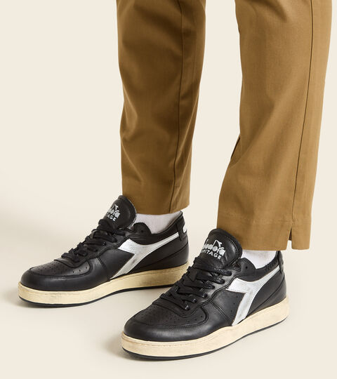 MI BASKET ROW CUT NEW MOON, NOIR Chaussures Heritage - Unisexe MI BASKET ROW CUT NEW MOON NOIR - Diadora