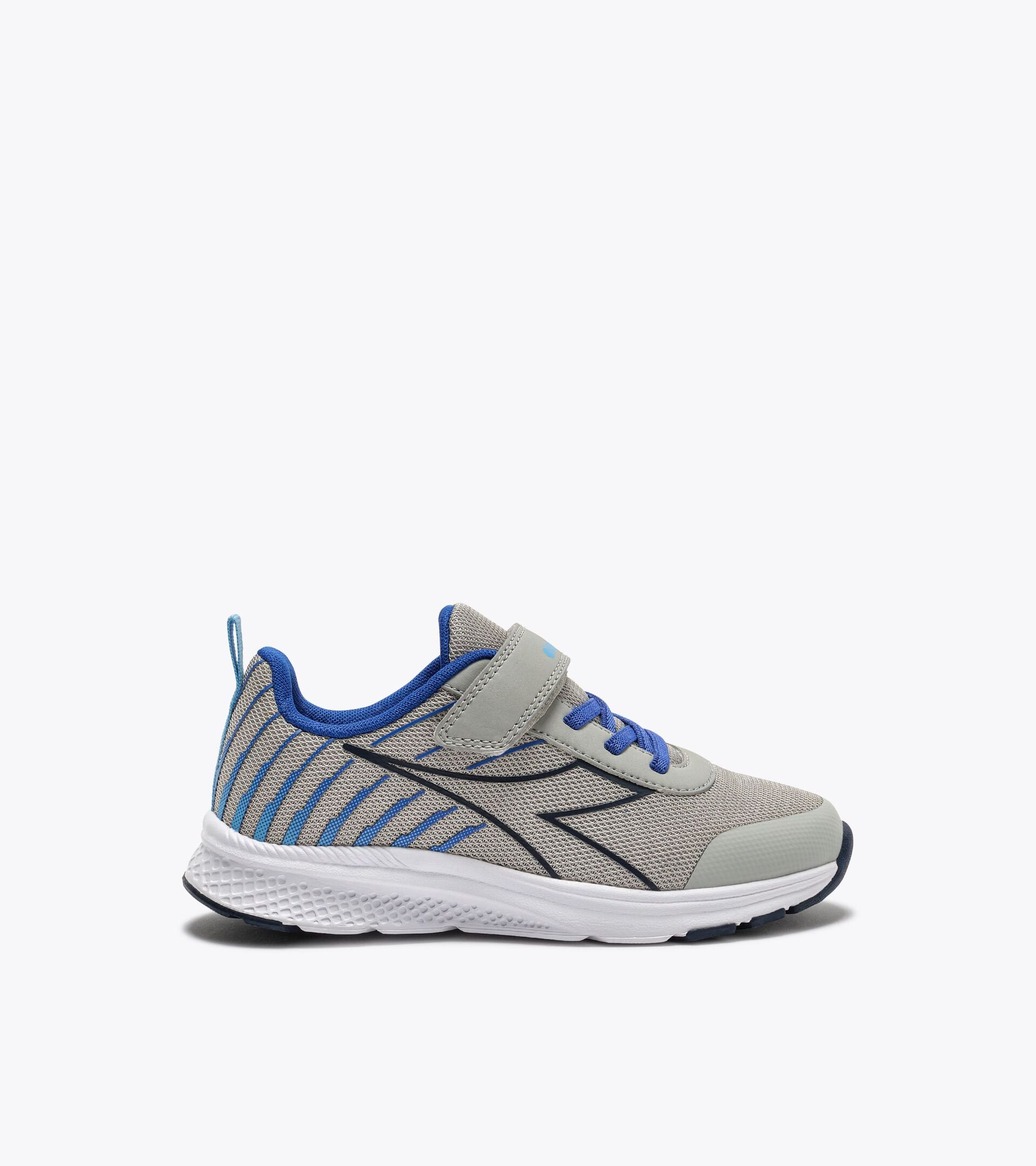 Chaussure de course junior - Tous genres FALCON 6 JR V ARGENTO DD/AZZURRO SCURO - Diadora