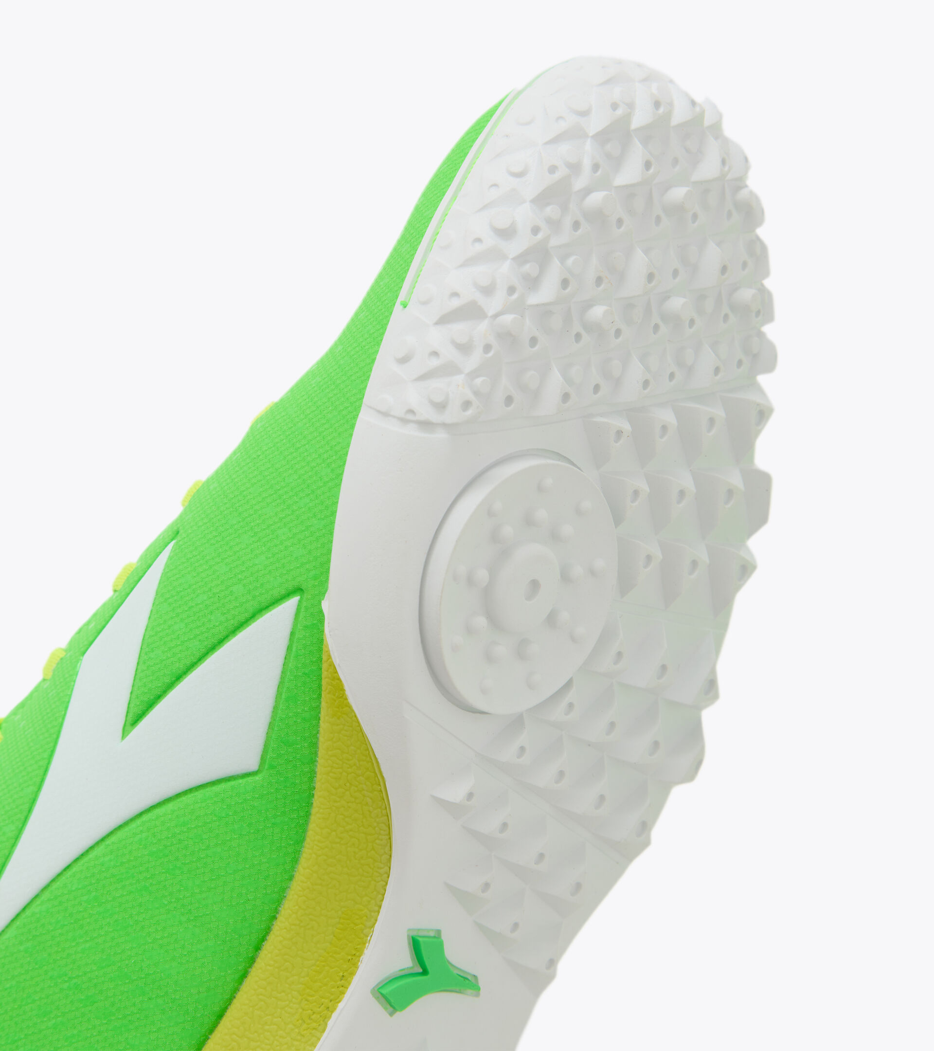 Botas de fútbol sala para terrenos duros y césped artificial PICHICHI 5 TFR VERDE FLUO/BLCO/AMARILLO FL DD - Diadora