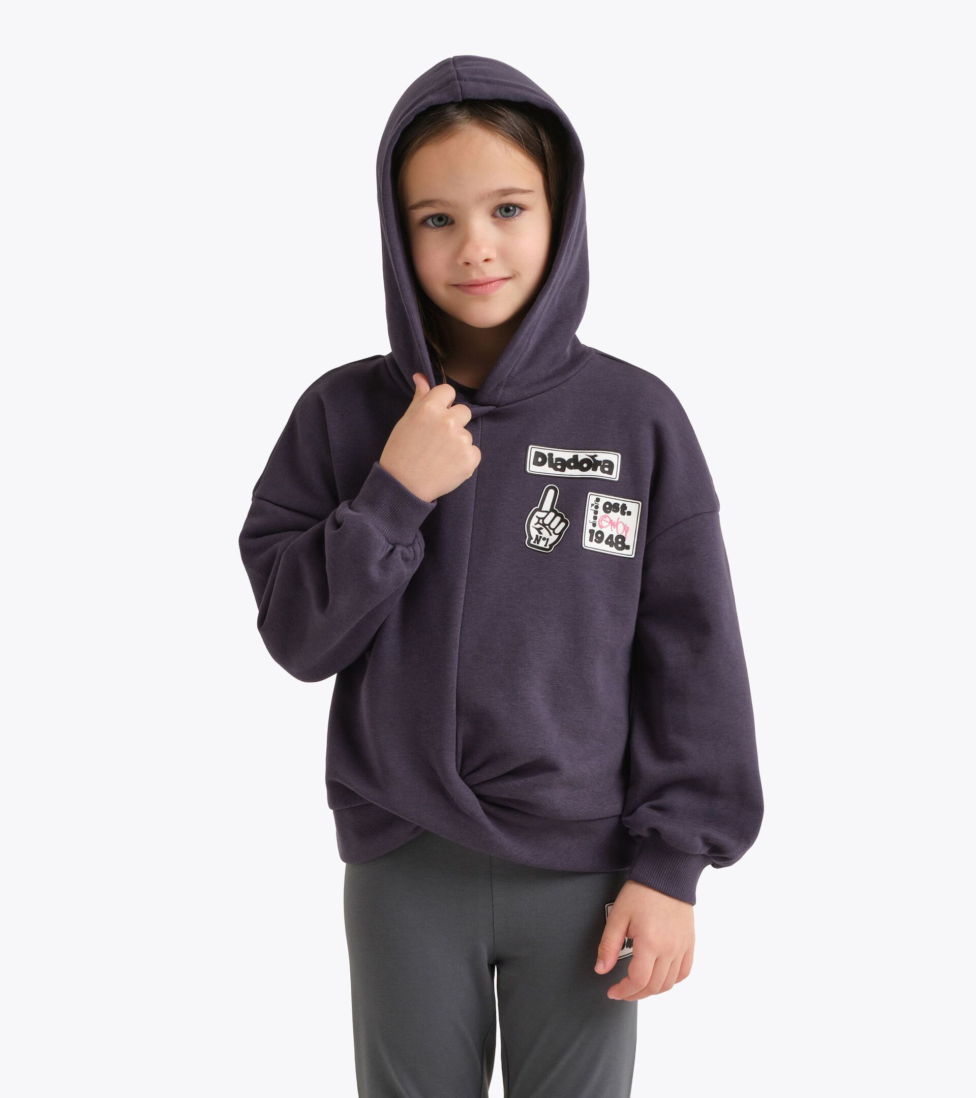 Hoodie - Girls
 JG. HOODIE ESS. SPORTS BLUE DENIM - Diadora