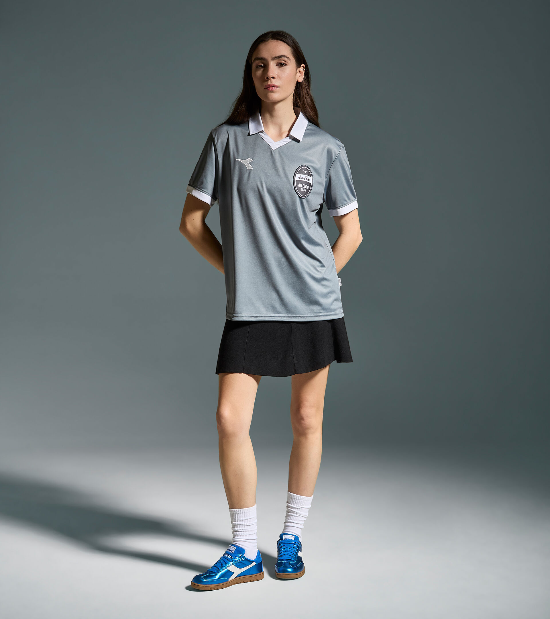 Polo Legacy de punto de poliéster - Made in Italy - Para todos los géneros POLO SS LEGACY ROCA DE CASTILLO - Diadora