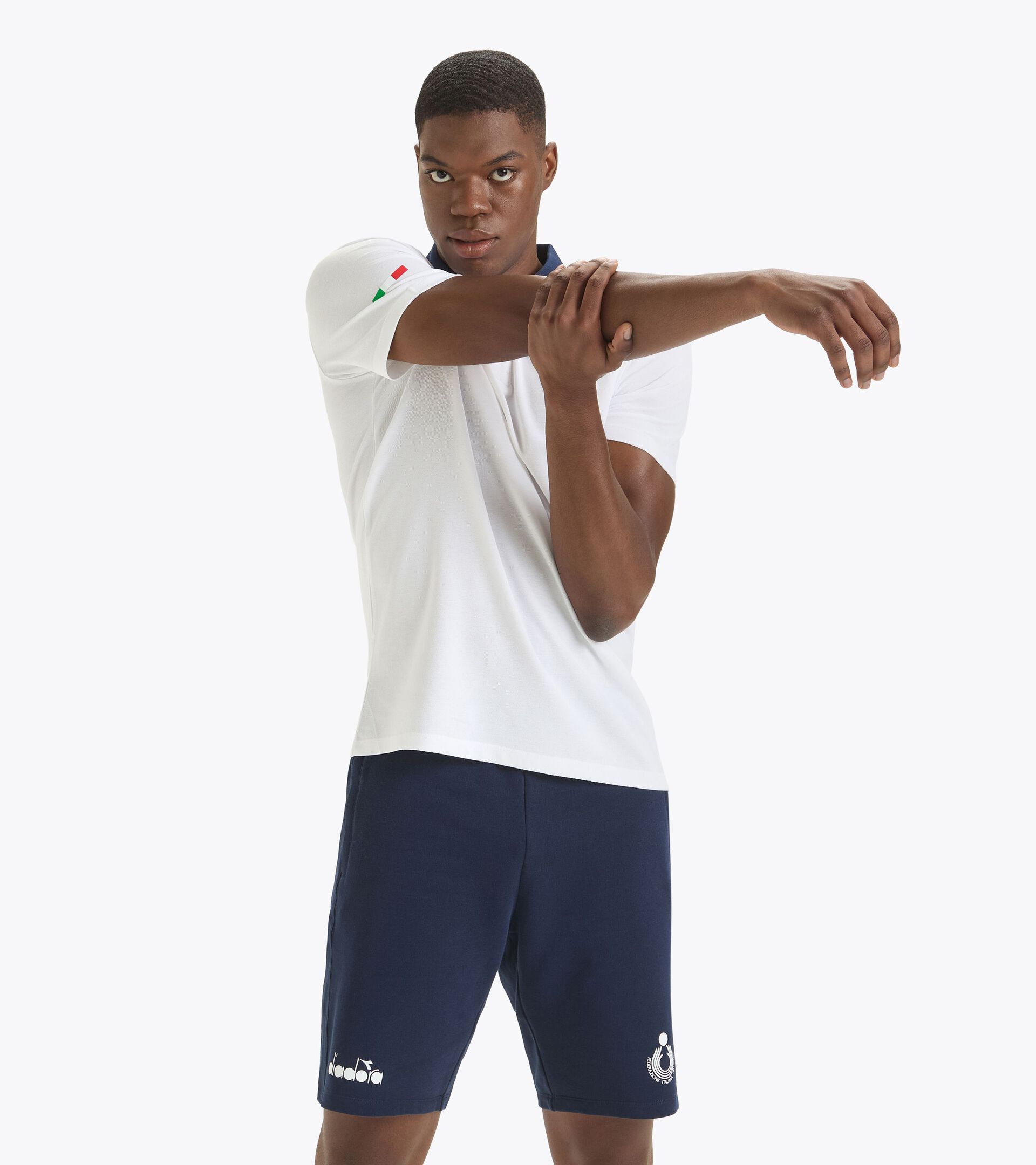Polo di rappresentanza - Squadra Nazionale Beach Volley POLO RAPPRESENTANZA BV24 ITALIA BIANCO OTTICO - Diadora