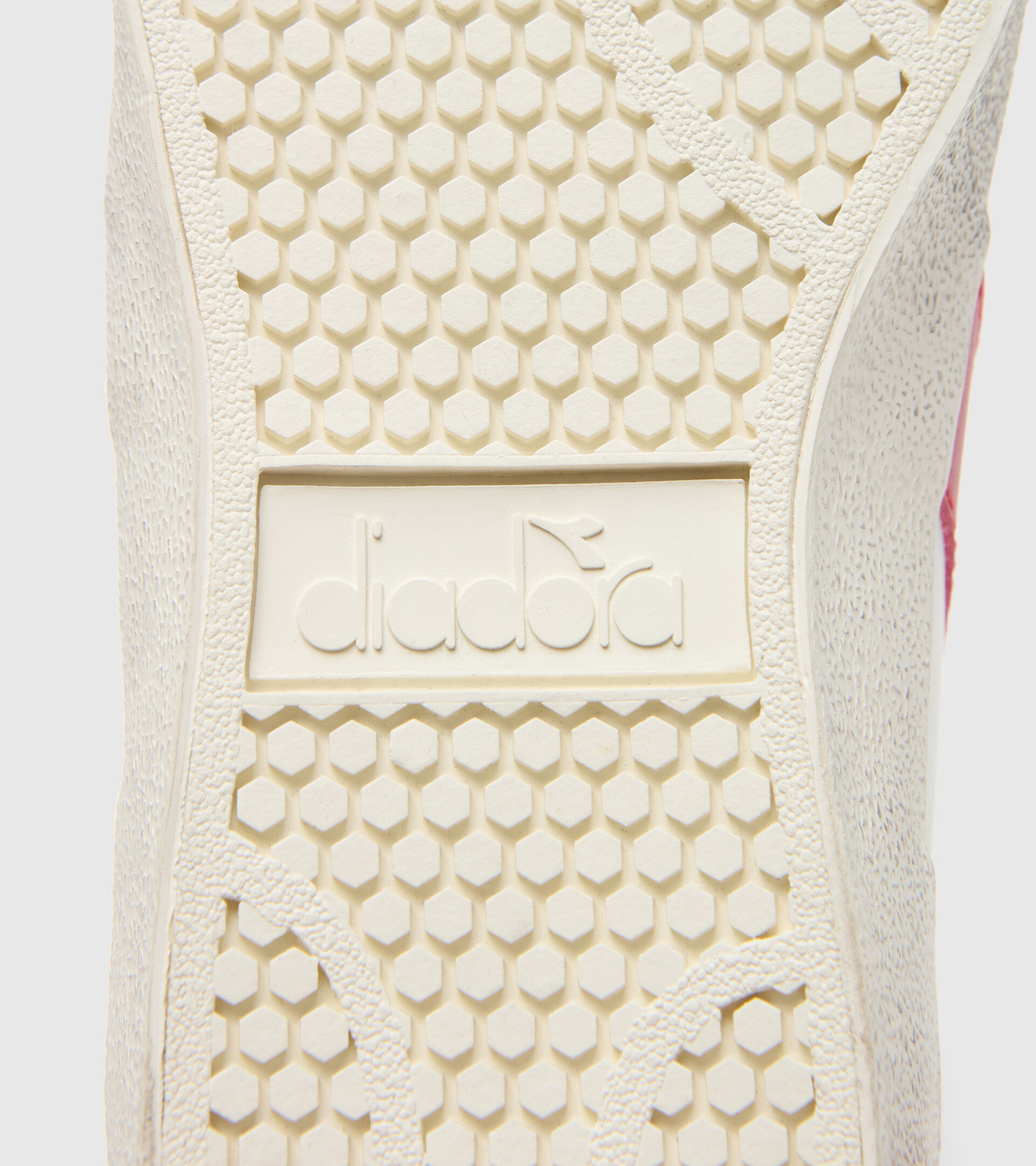 Sports shoe - Unisex MELODY MID LEATHER DIRTY WHITE/TANGO RED - Diadora