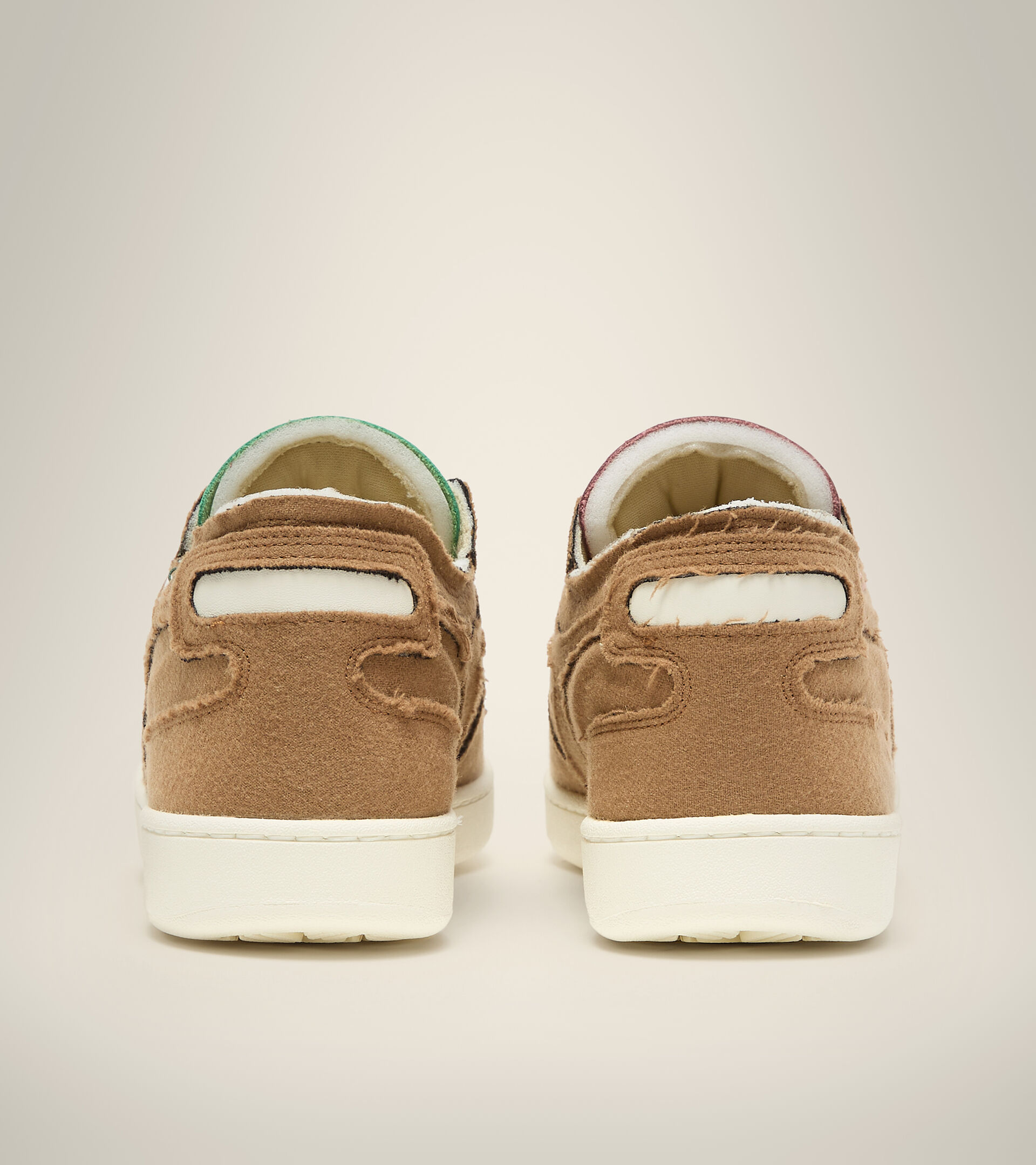 Scarpa Heritage Made in Italy - Unisex MI BASKET ROW CUT ITA VALDILANA MARRONE NOCE DI COCCO TOSTATO - Diadora