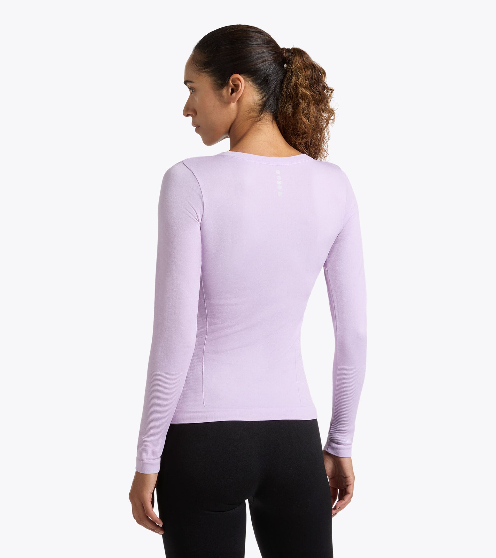 Thermoregulating Technical T-shirt - Running Made In Italy - Women&rsquo;s L. LS T-SHIRT STRATOUNO VIOLET ORCHID - Diadora