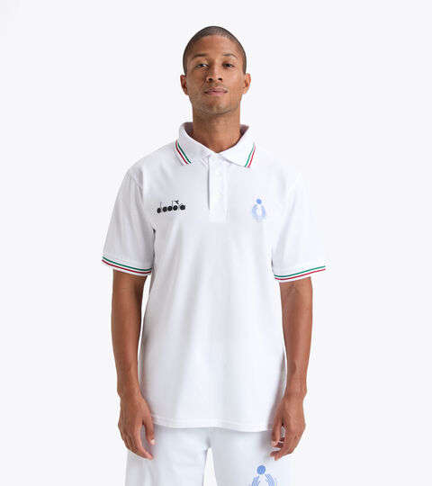 Polo shirt - Italy National Volleyball Team  POLO RAPPRESENTANZA BV ITALIA OPTICAL WHITE - Diadora