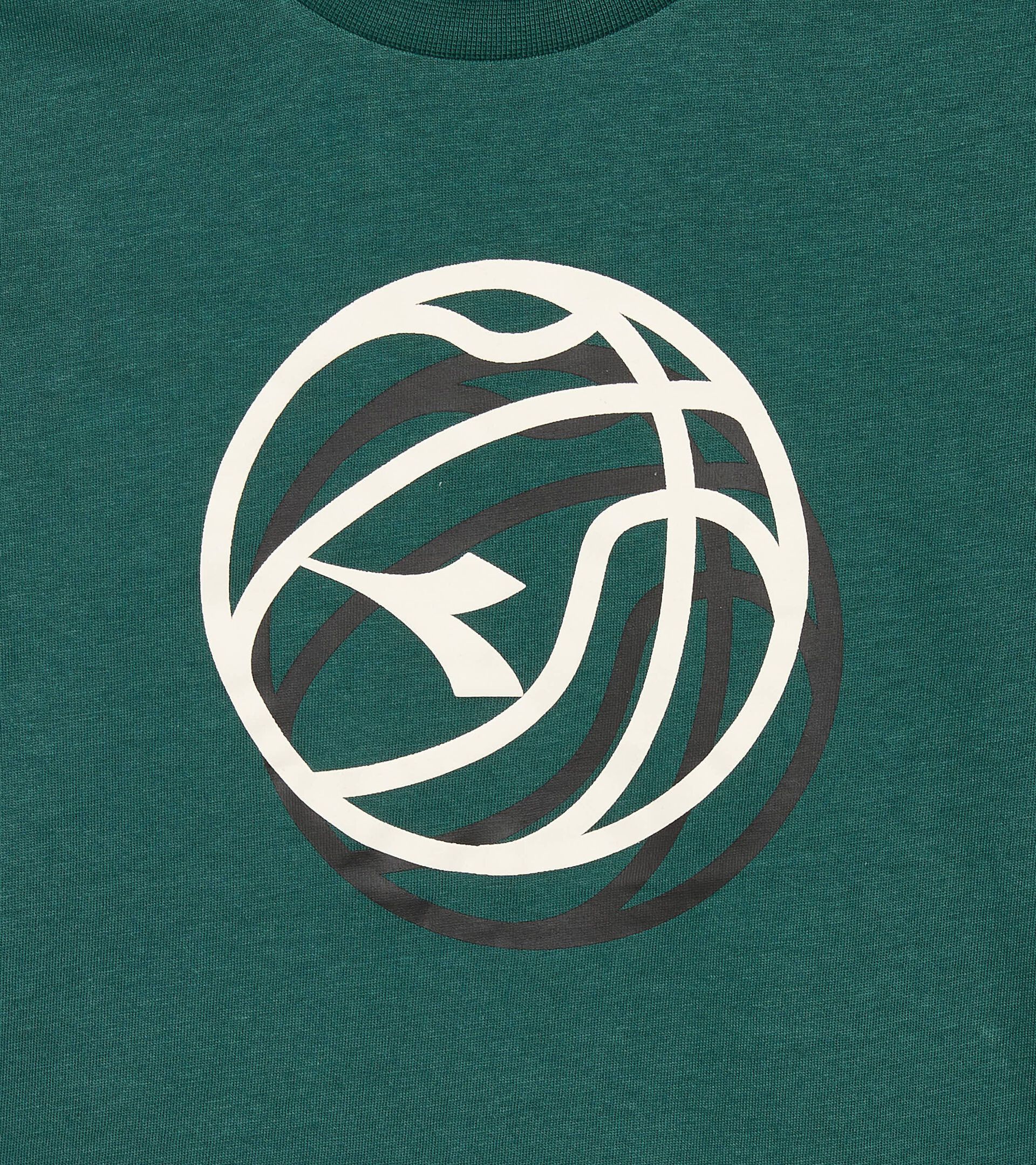 T-shirt en coton à manches longues - Ado garçon
 JB. T-SHIRT LS LOGO RAIN FOREST - Diadora