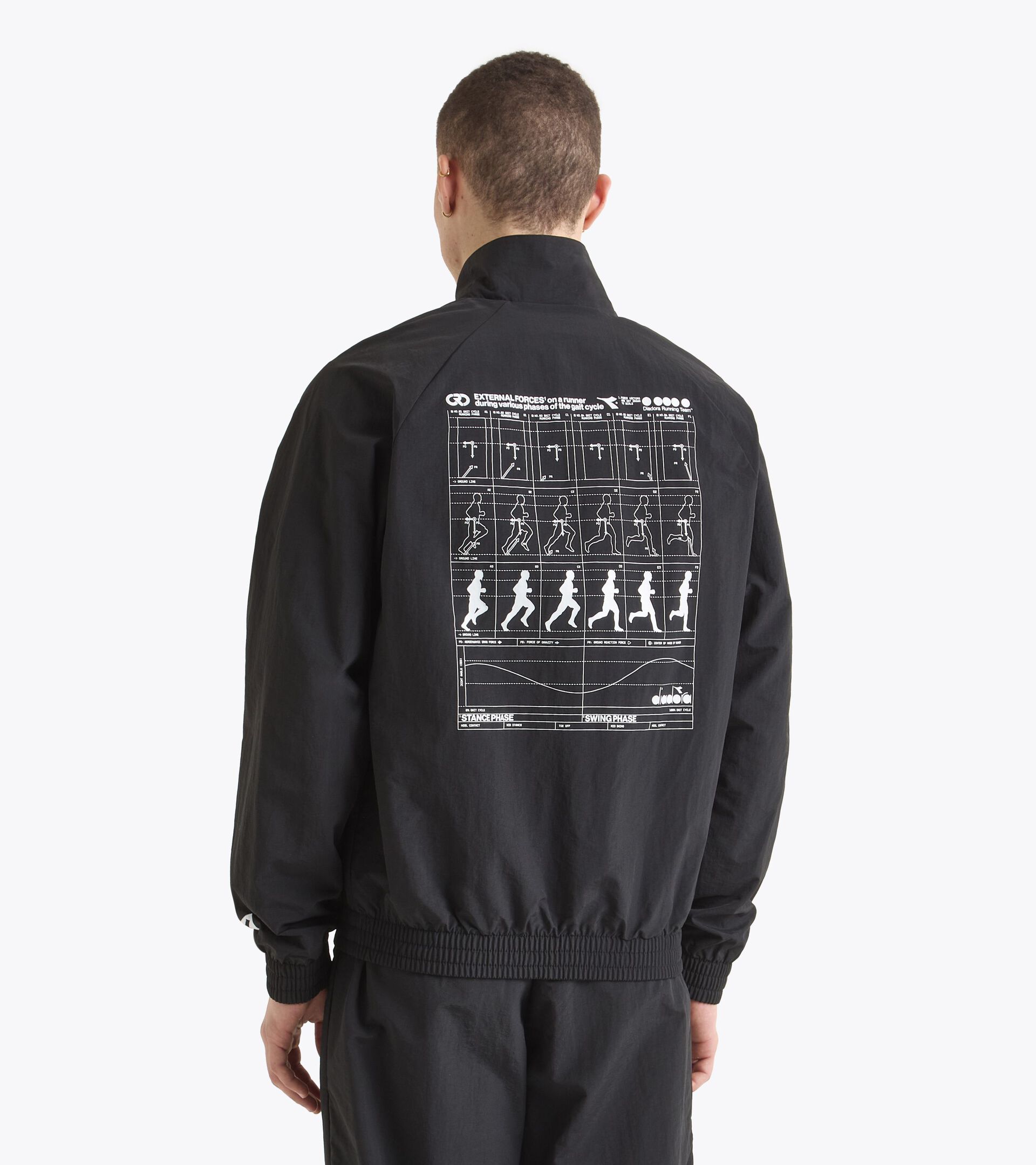 Track Jacket aus Polyamid - Cross-Category - Für alle Geschlechter TRACK JACKET SPORTS SCHWARZ - Diadora