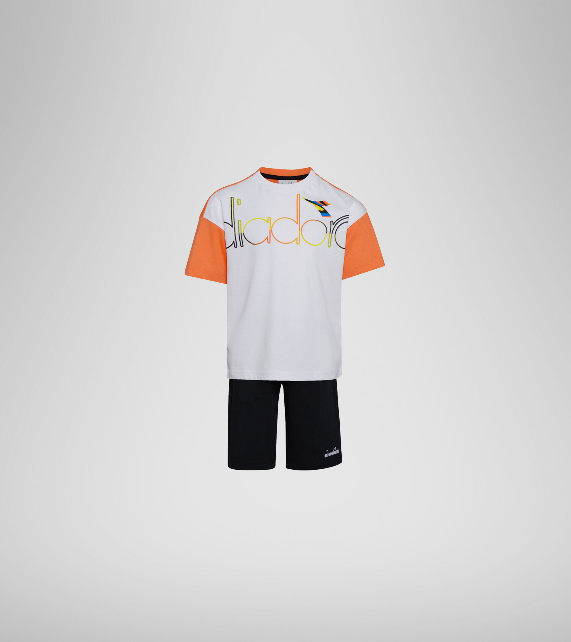Apparel Sport BAMBINO JB. SET SS SPOTLIGHT OPTICAL WHITE Diadora
