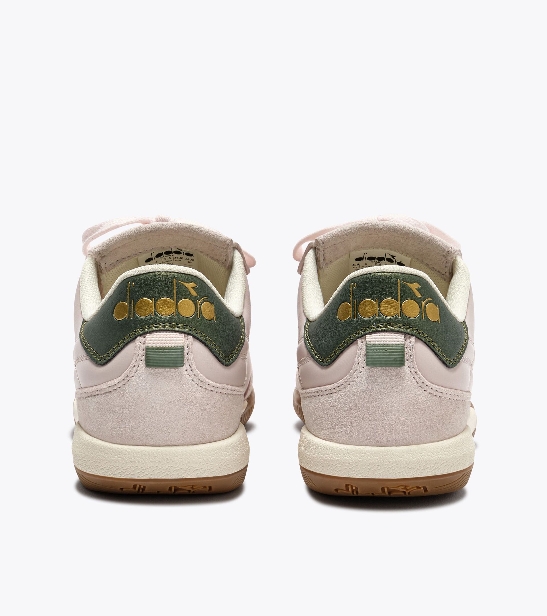 Terrace-style Leather Sneakers - All-gender GOLD INDOOR METAL PINK BABY - Diadora
